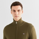 GANT Erkek Yeşil Regular Fit Fermuarlı Hırka