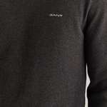 GANT Erkek Gri Regular Fit Bisiklet Yaka Kazak