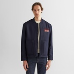 GANT Erkek Lacivert Oversize Fit Hakim Yaka Logolu Ceket