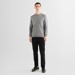 GANT Erkek Gri Regular Fit Bisiklet Yaka Kazak