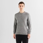 GANT Erkek Gri Regular Fit Bisiklet Yaka Kazak