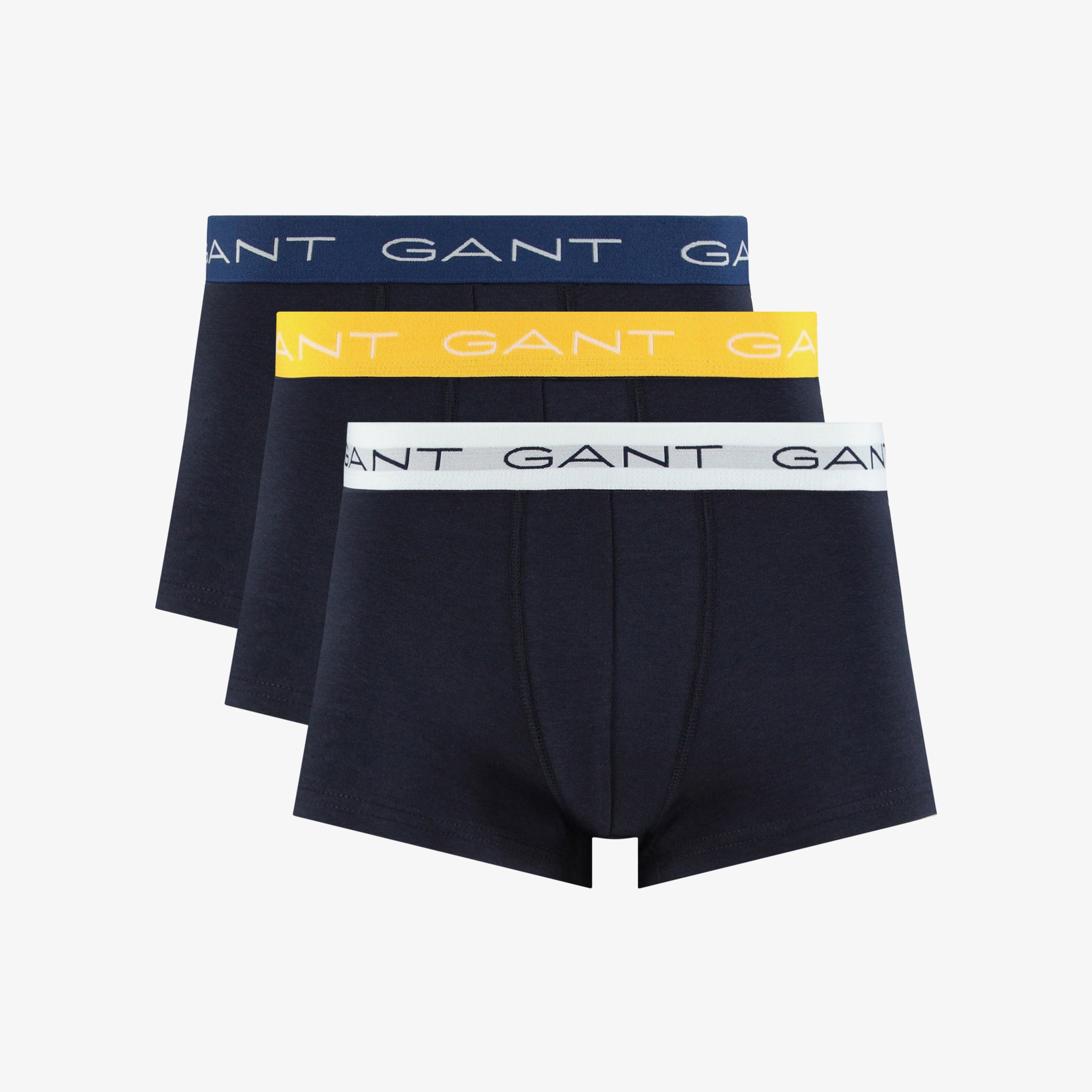 GANT Erkek Lacivert Slim Fit Logolu 3'lü Boxer