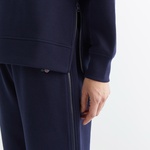 GANT Kadın Lacivert Oversize Fit Bisiklet Yaka Sweatshirt