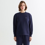 GANT Kadın Lacivert Oversize Fit Bisiklet Yaka Sweatshirt