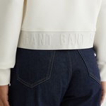 GANT Kadın Krem Regular Fit Kapüşonlu Sweatshirt