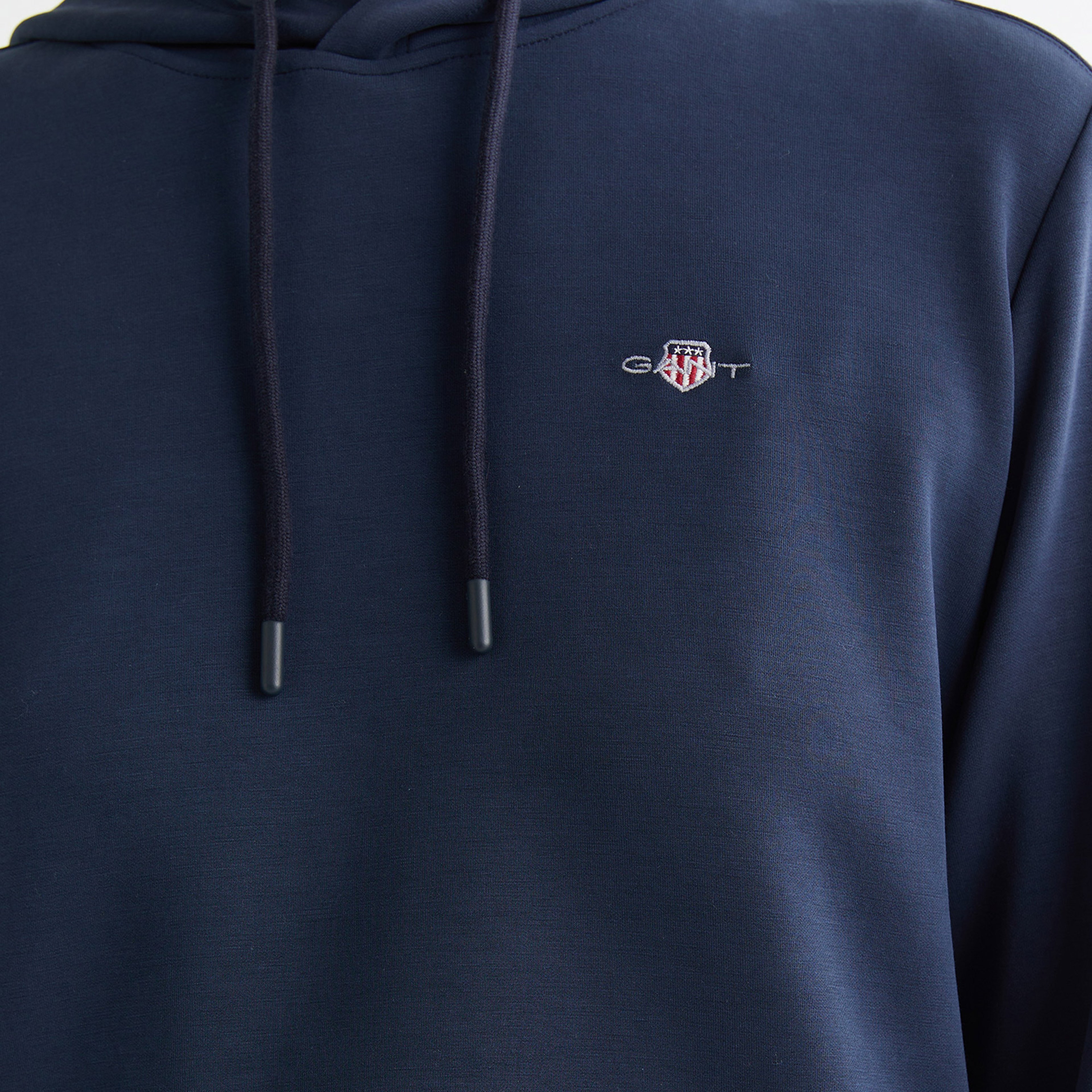 GANT Kadın Lacivert Regular Fit Kapüşonlu Sweatshirt