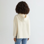 GANT Kadın Krem Oversize Fit Kapüşonlu Logolu Sweatshirt