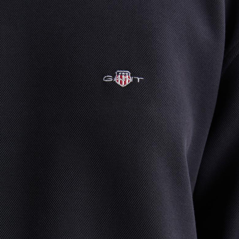 GANT Kadın Siyah Oversize Fit Bisiklet Yaka Sweatshirt