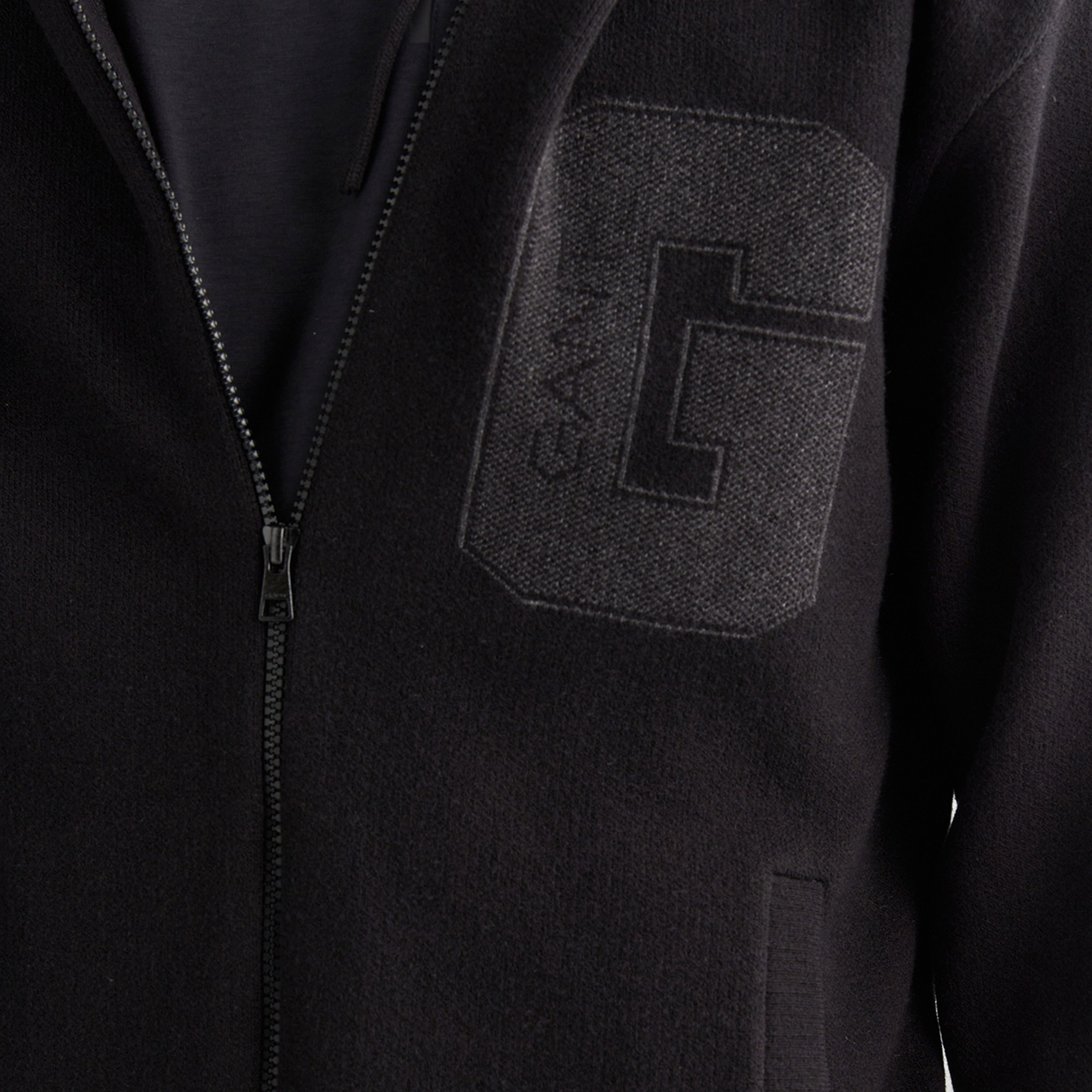 GANT Erkek Siyah Regular Fit Kapüşonlu Logolu Hırka