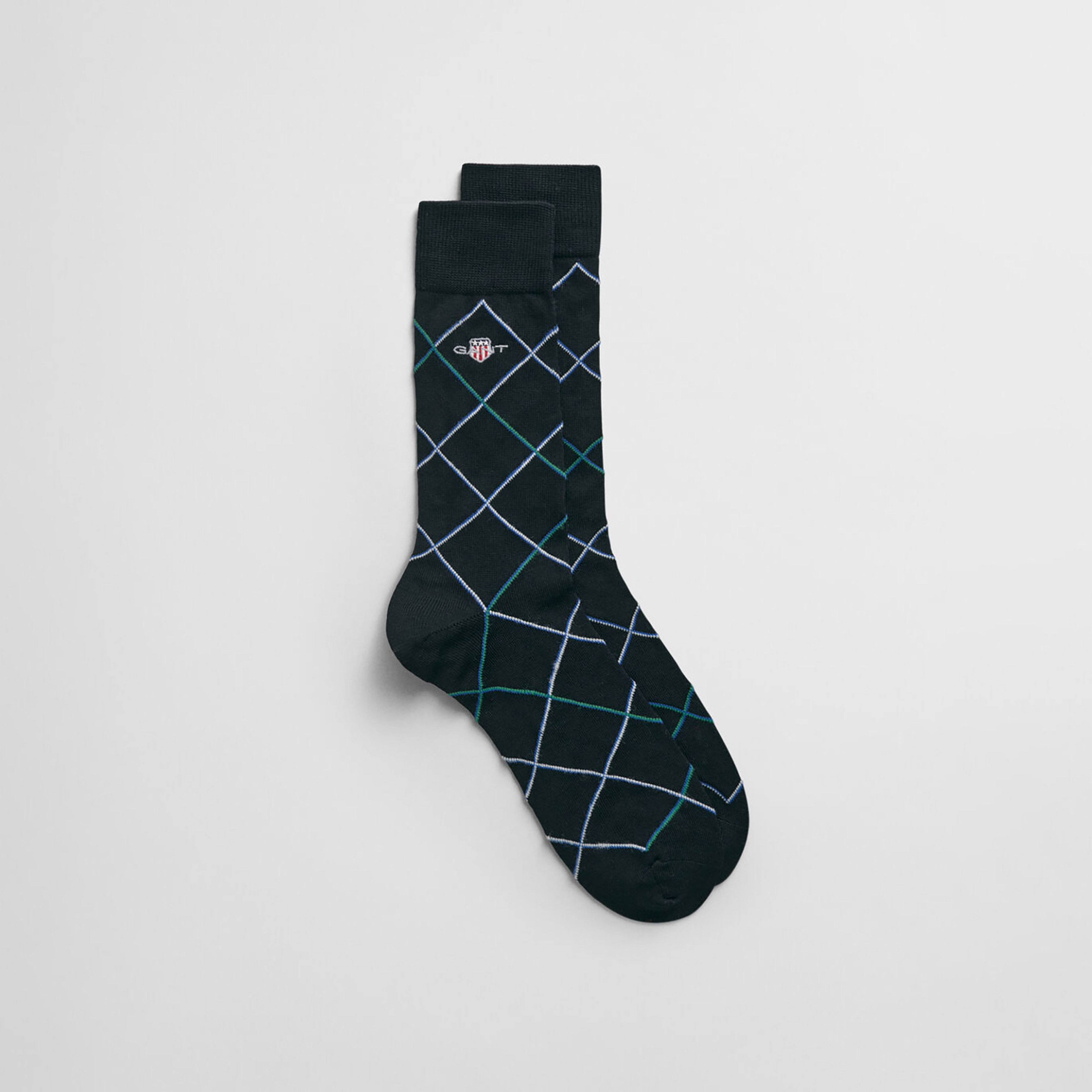 GANT Erkek Siyah Kareli Çorap