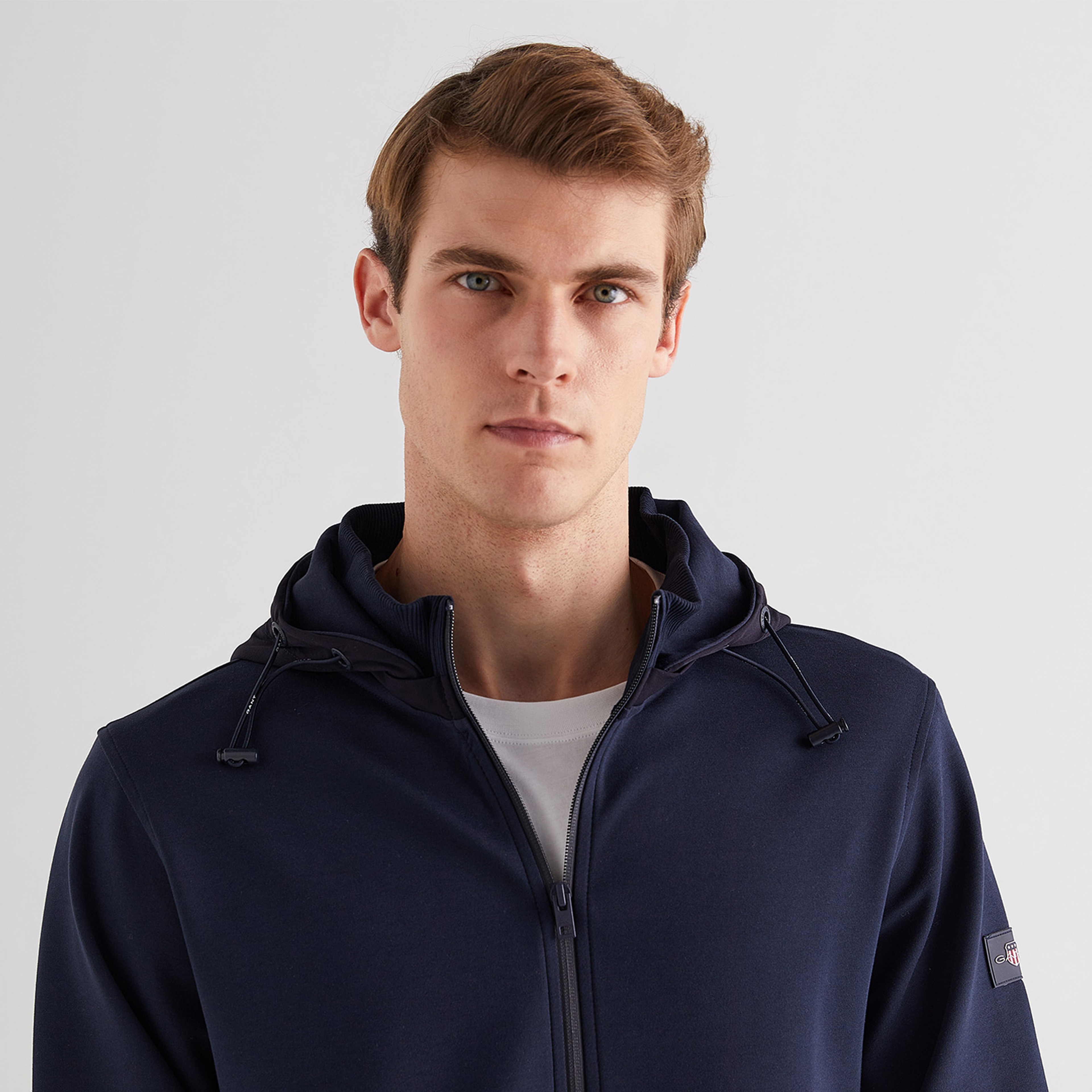 GANT Erkek Lacivert Regular Fit Kapüşonlu Sweatshirt