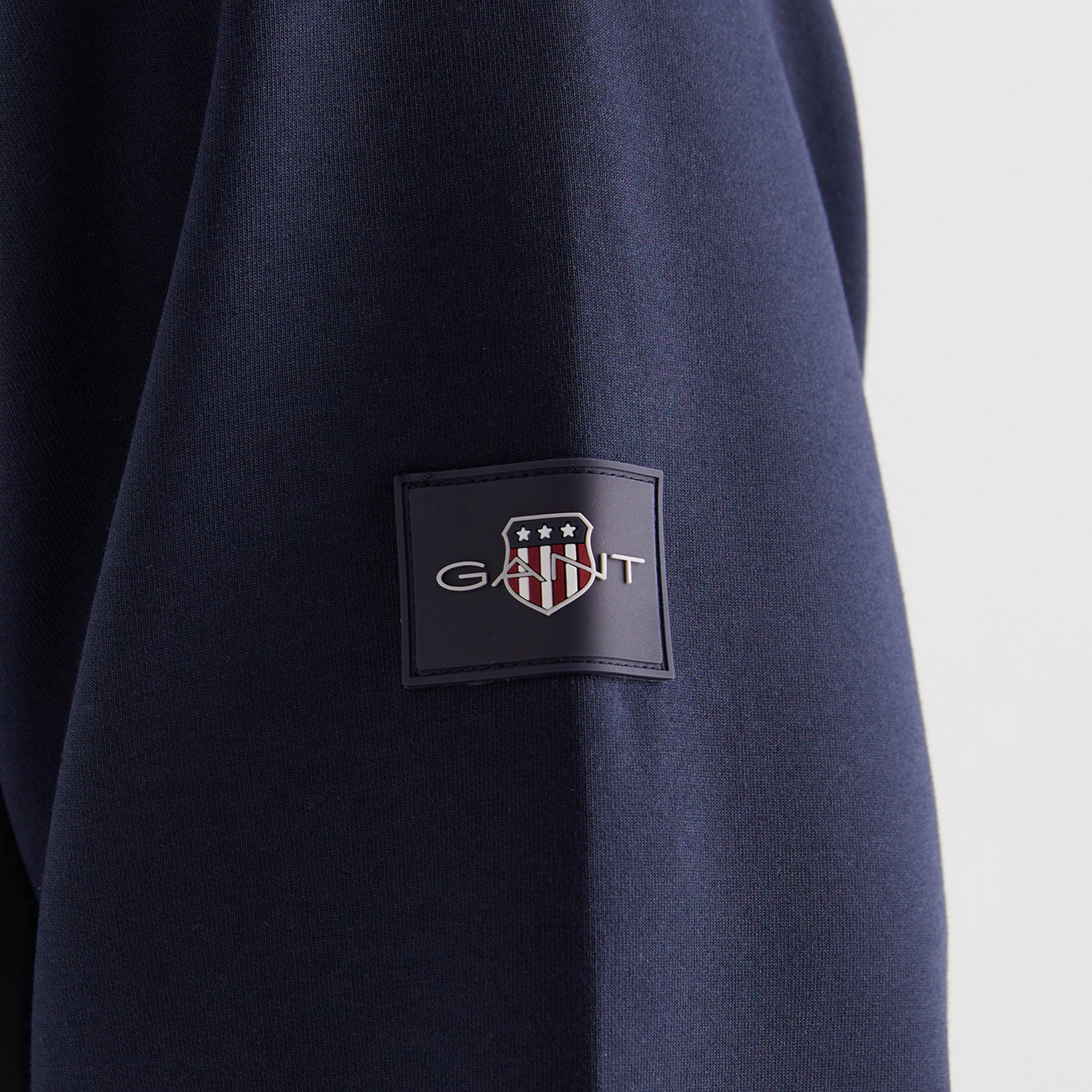 GANT Erkek Lacivert Regular Fit Kapüşonlu Sweatshirt