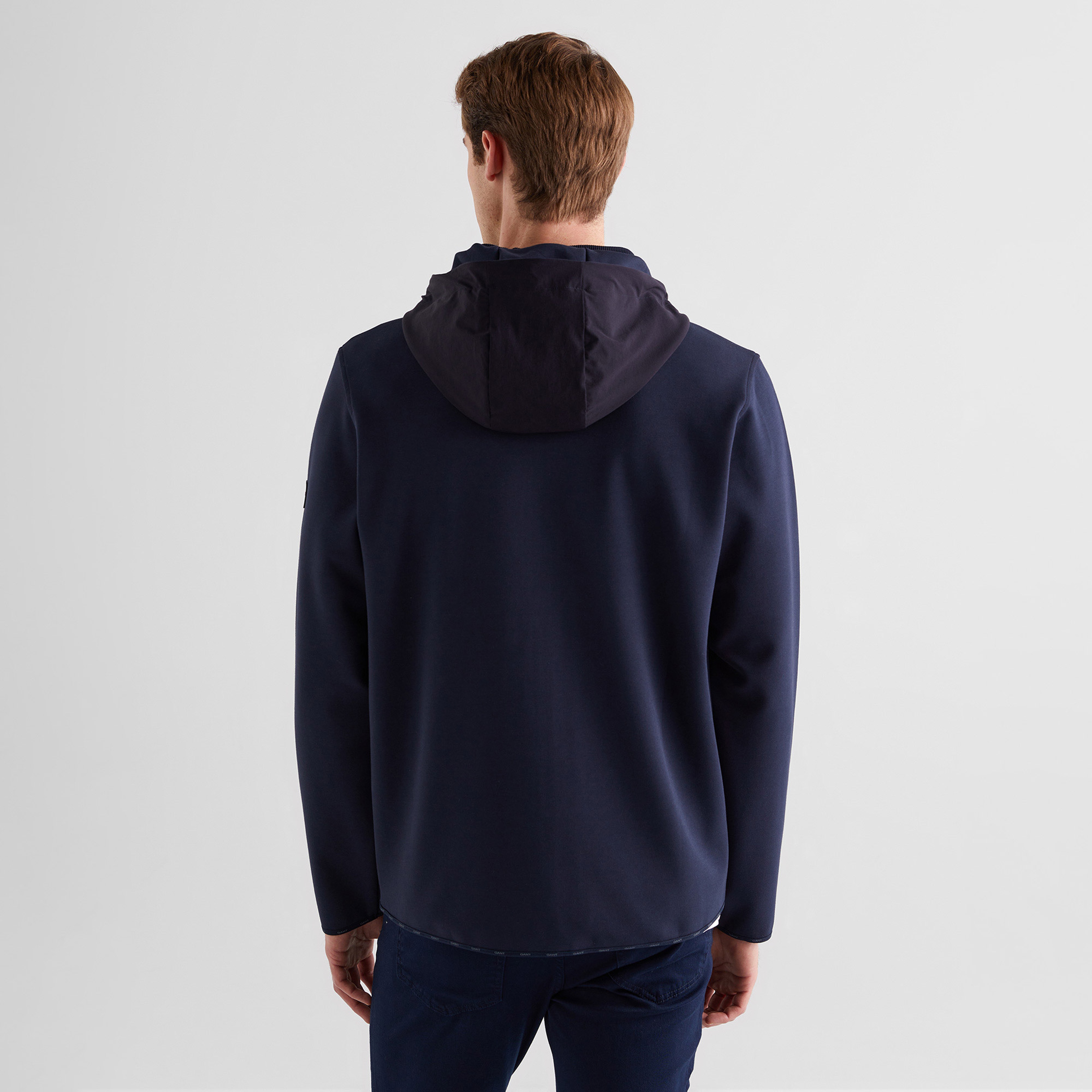 GANT Erkek Lacivert Regular Fit Kapüşonlu Sweatshirt