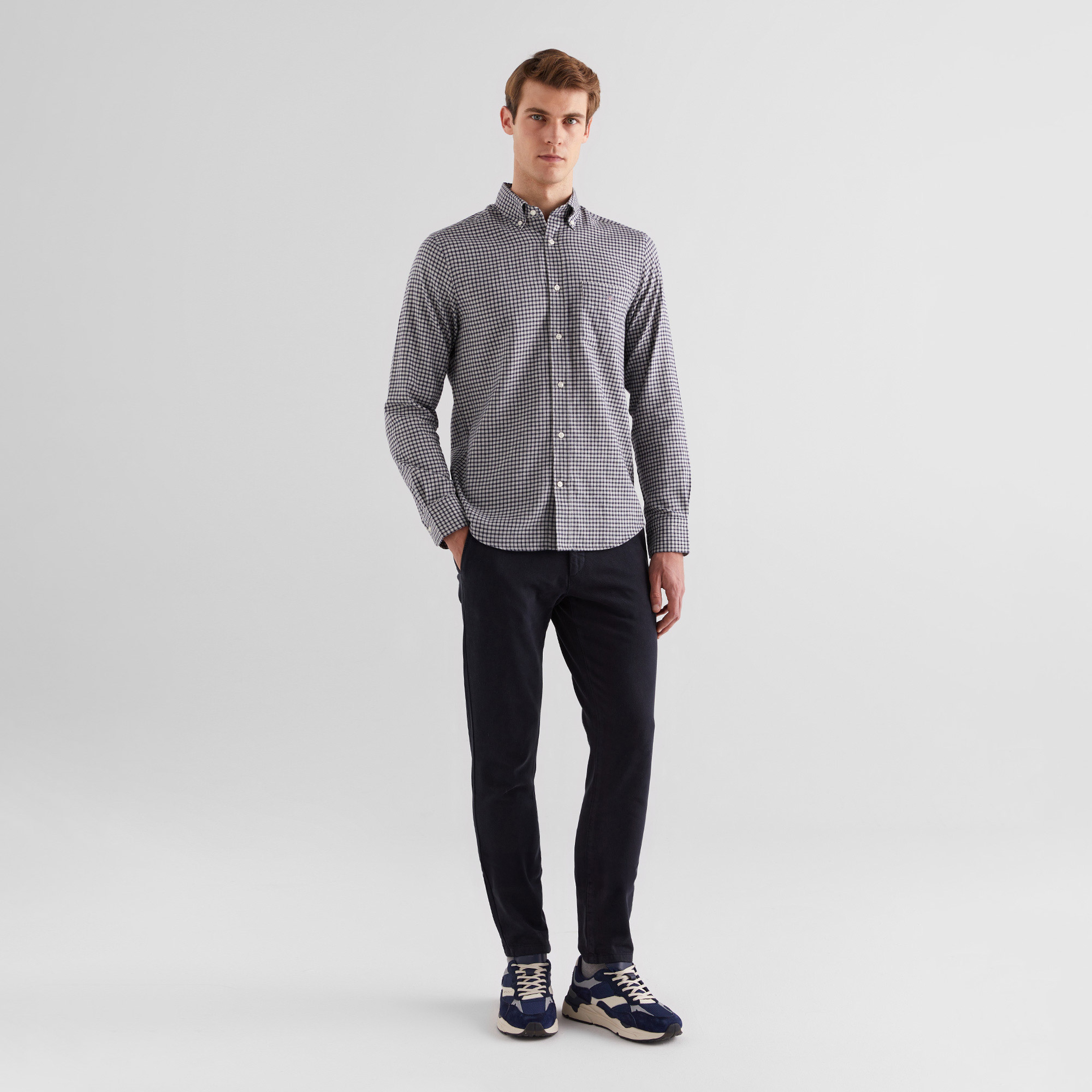 GANT Erkek Siyah Regular Fit Pantolon