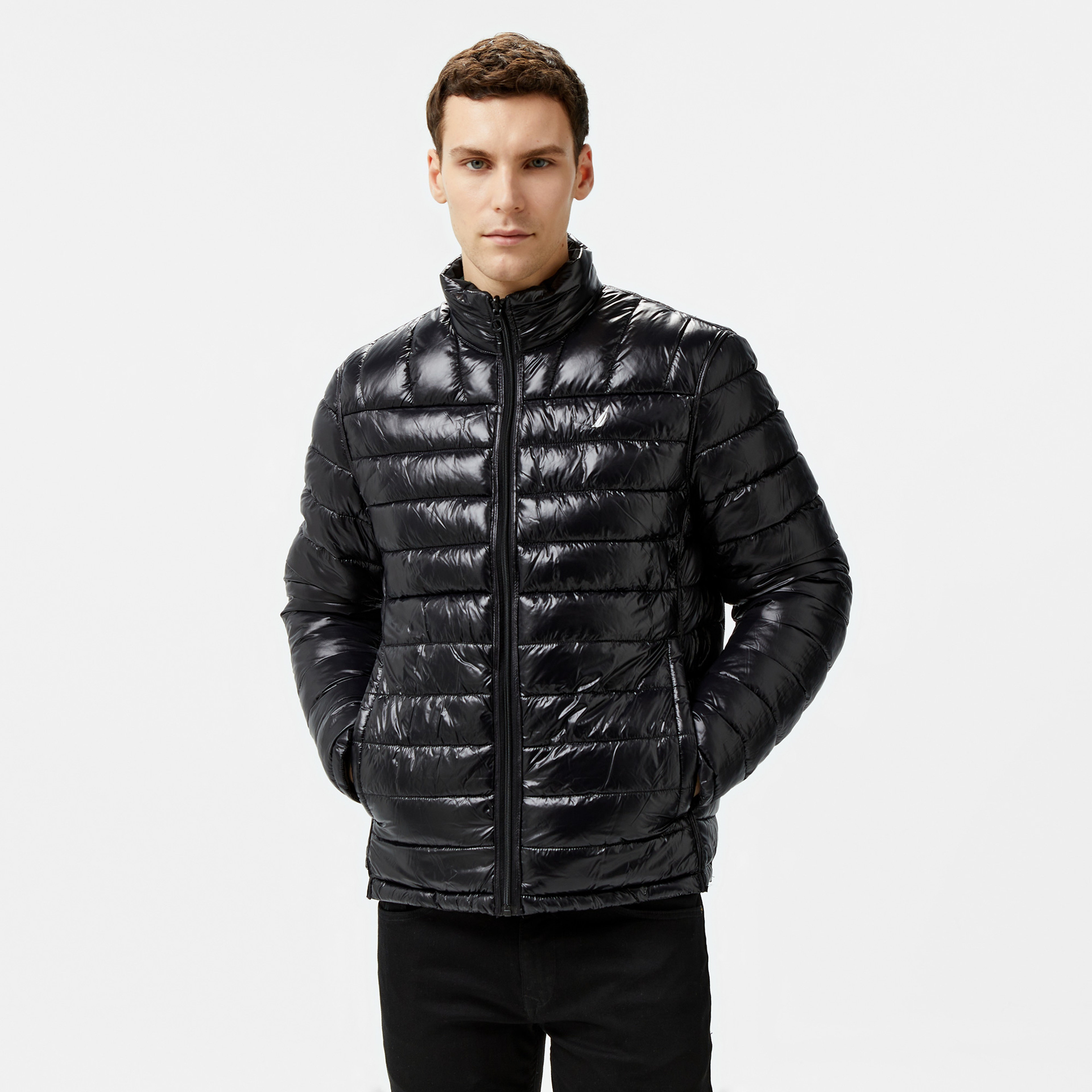 Nautica Erkek Siyah Çift Taraflı Mont