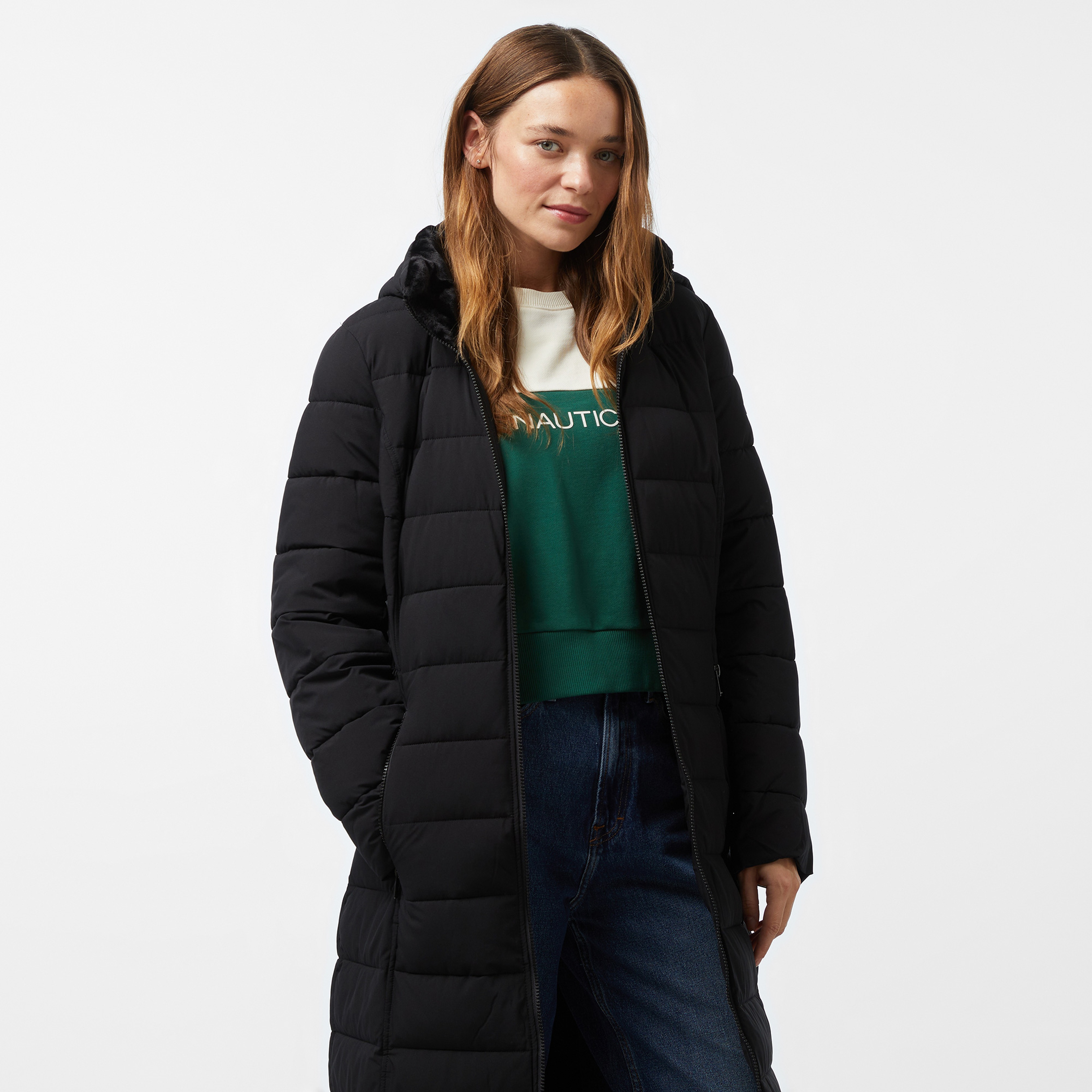 Nautica Kadın Siyah Mont
