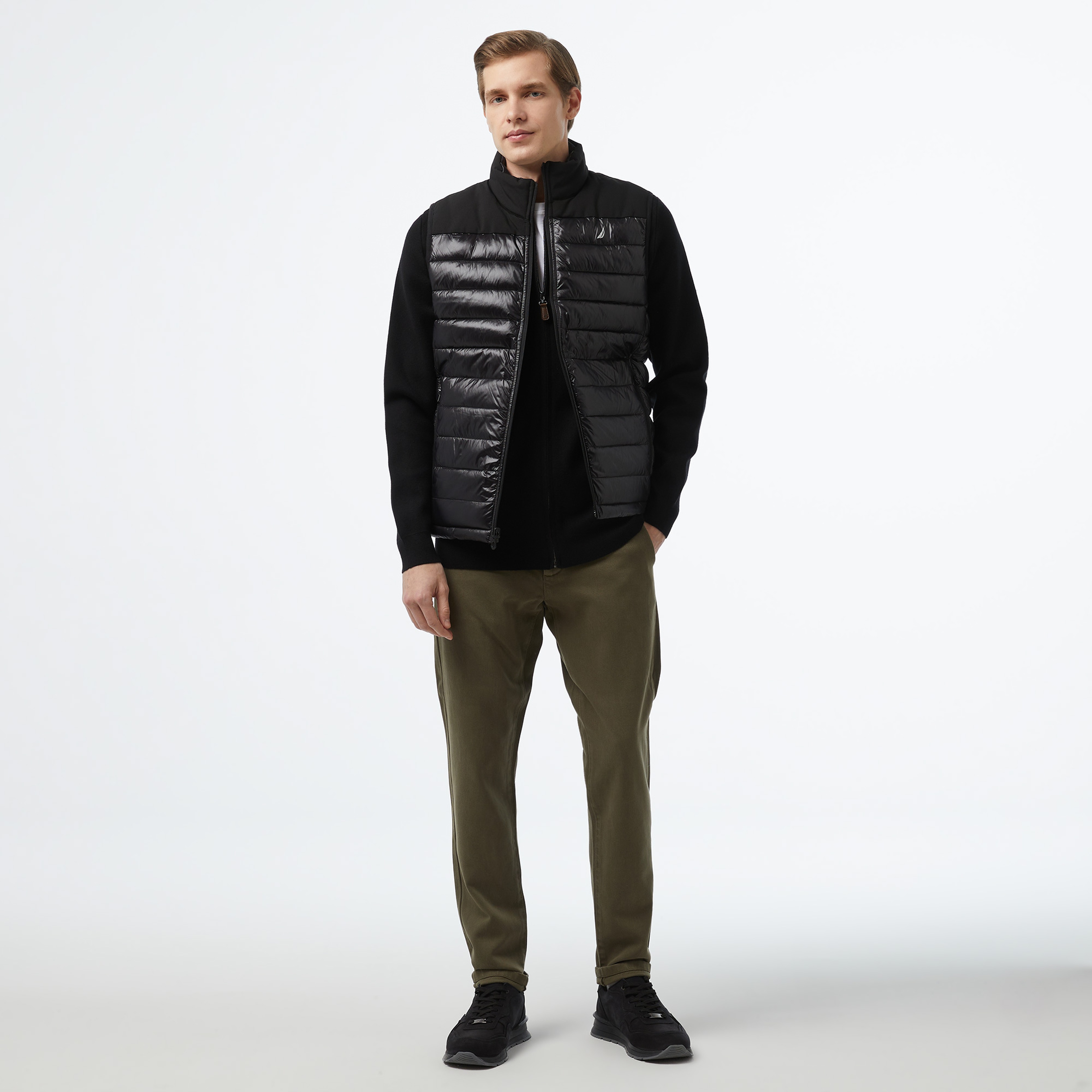 Nautica Erkek Siyah Çift Taraflı Yelek