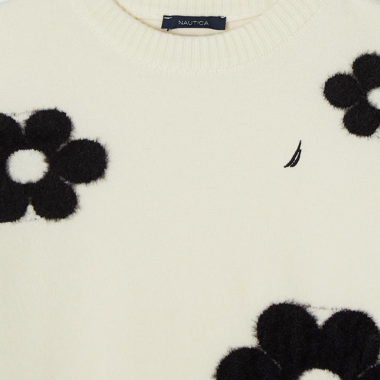 Nautica Kız Çocuk Kırık Beyaz Kazak