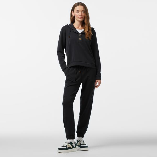 Nautica Kadın Siyah Regular Fit Eşofman Altı