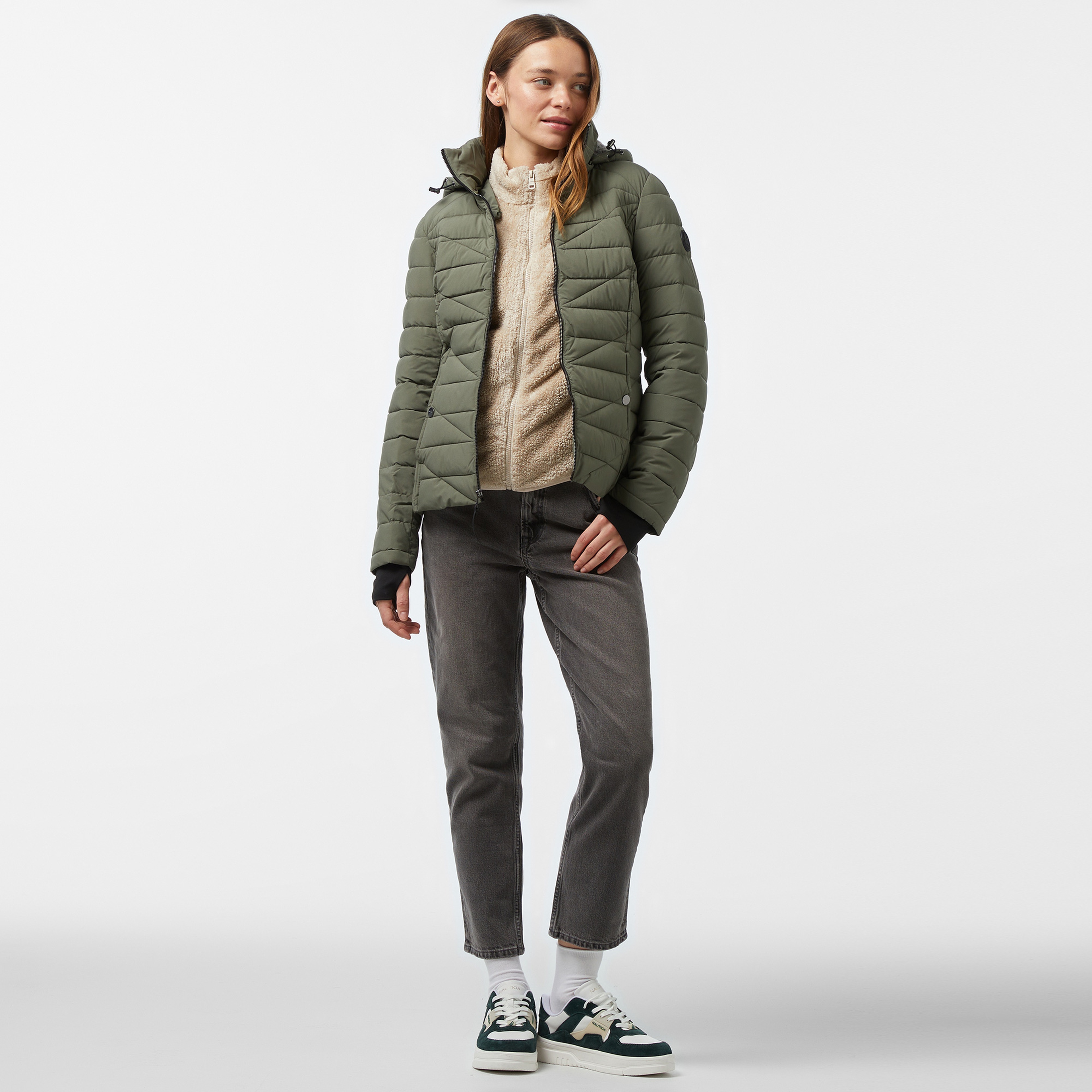 Nautica Kadın Haki Mont