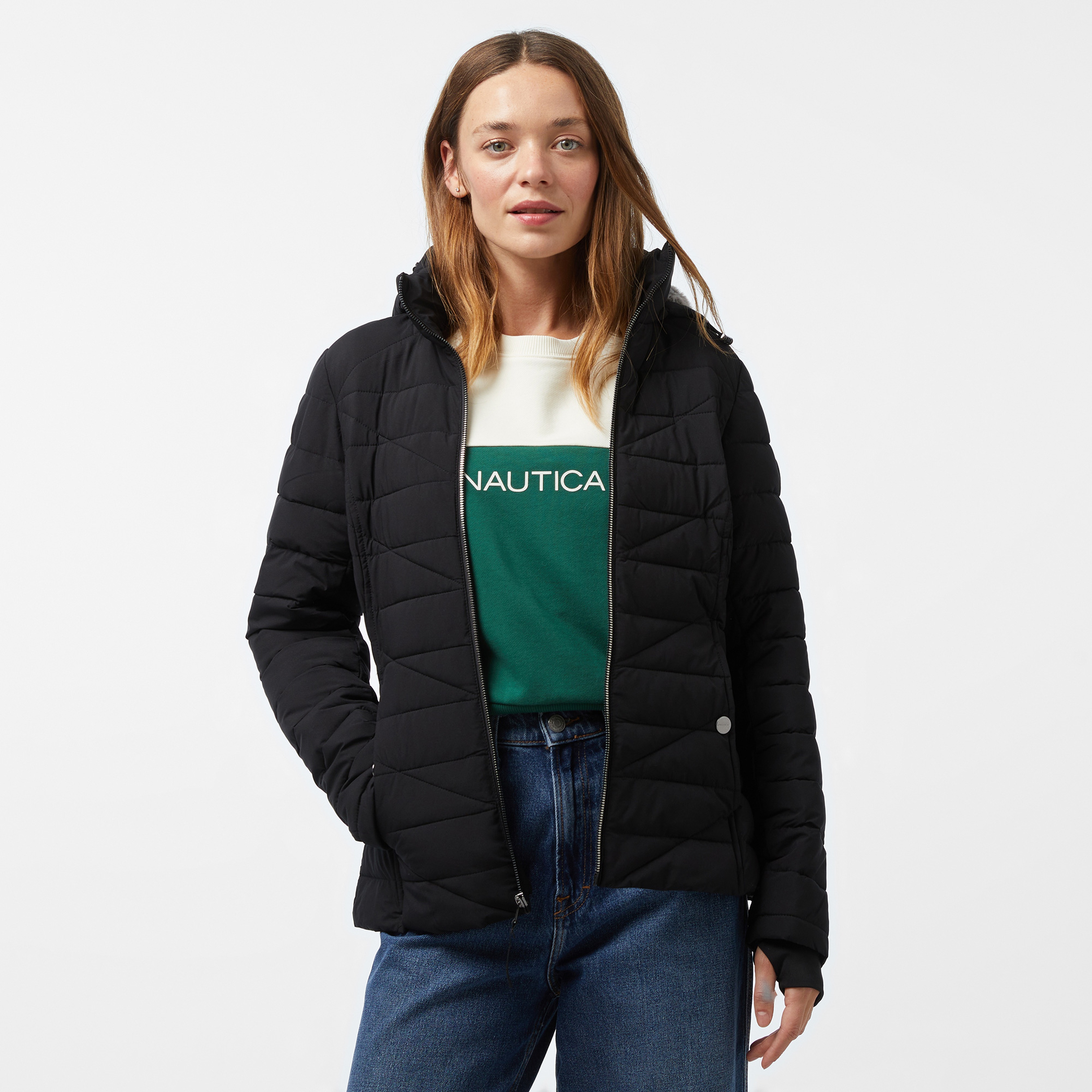 Nautica Kadın Siyah Mont