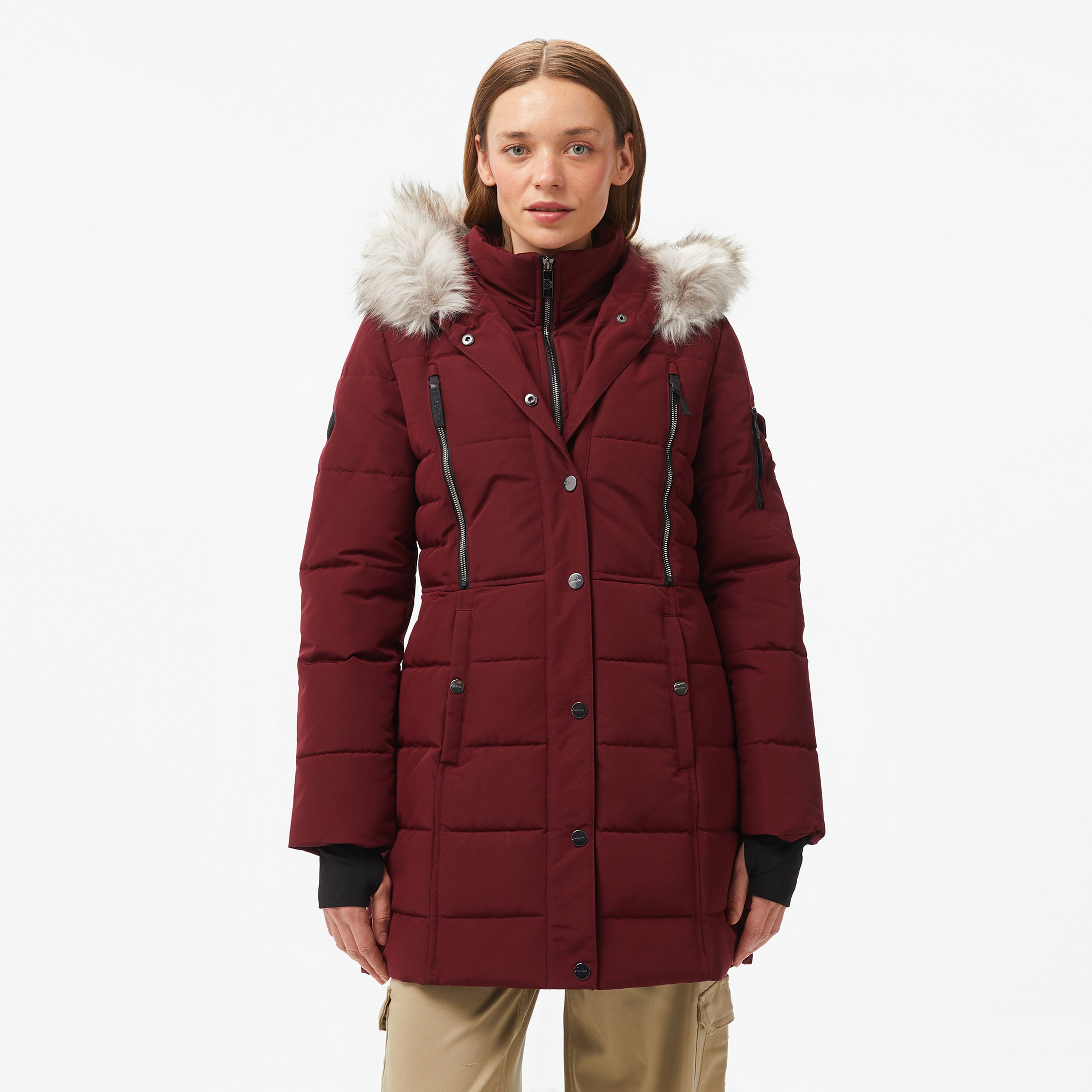 Nautica Kadın Bordo Mont