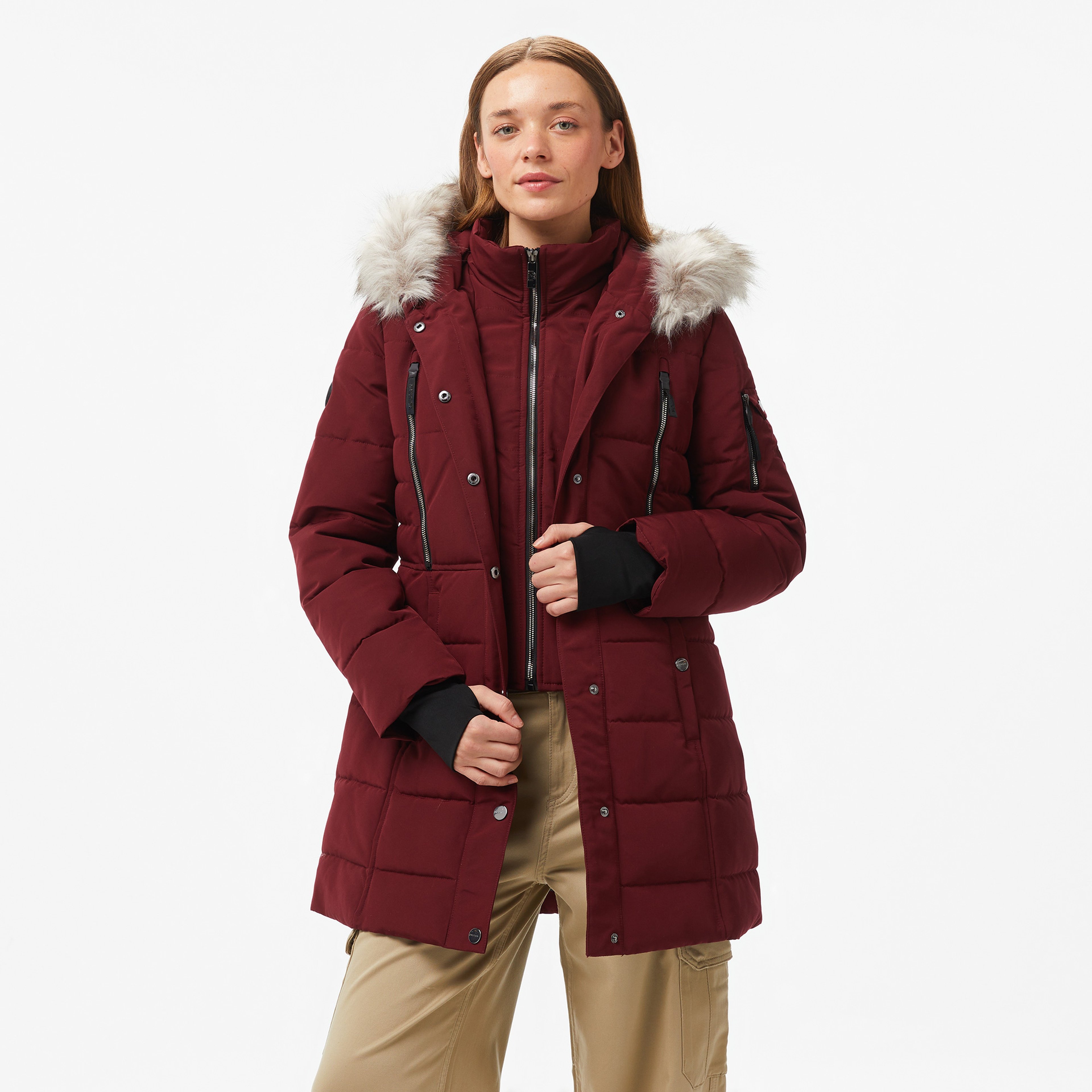 Nautica Kadın Bordo Mont