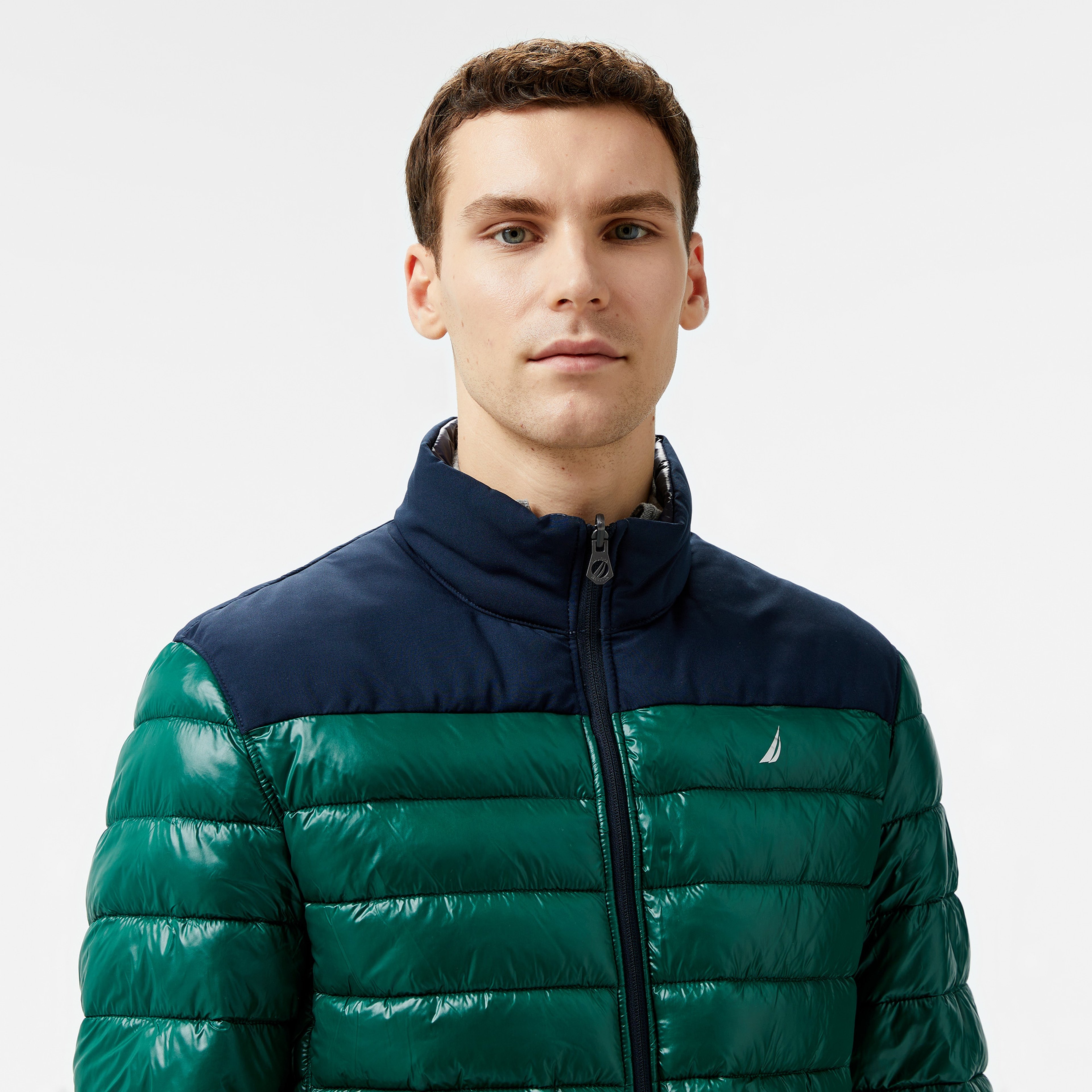 Nautica Erkek Yeşil/Lacivert Çift Taraflı Mont