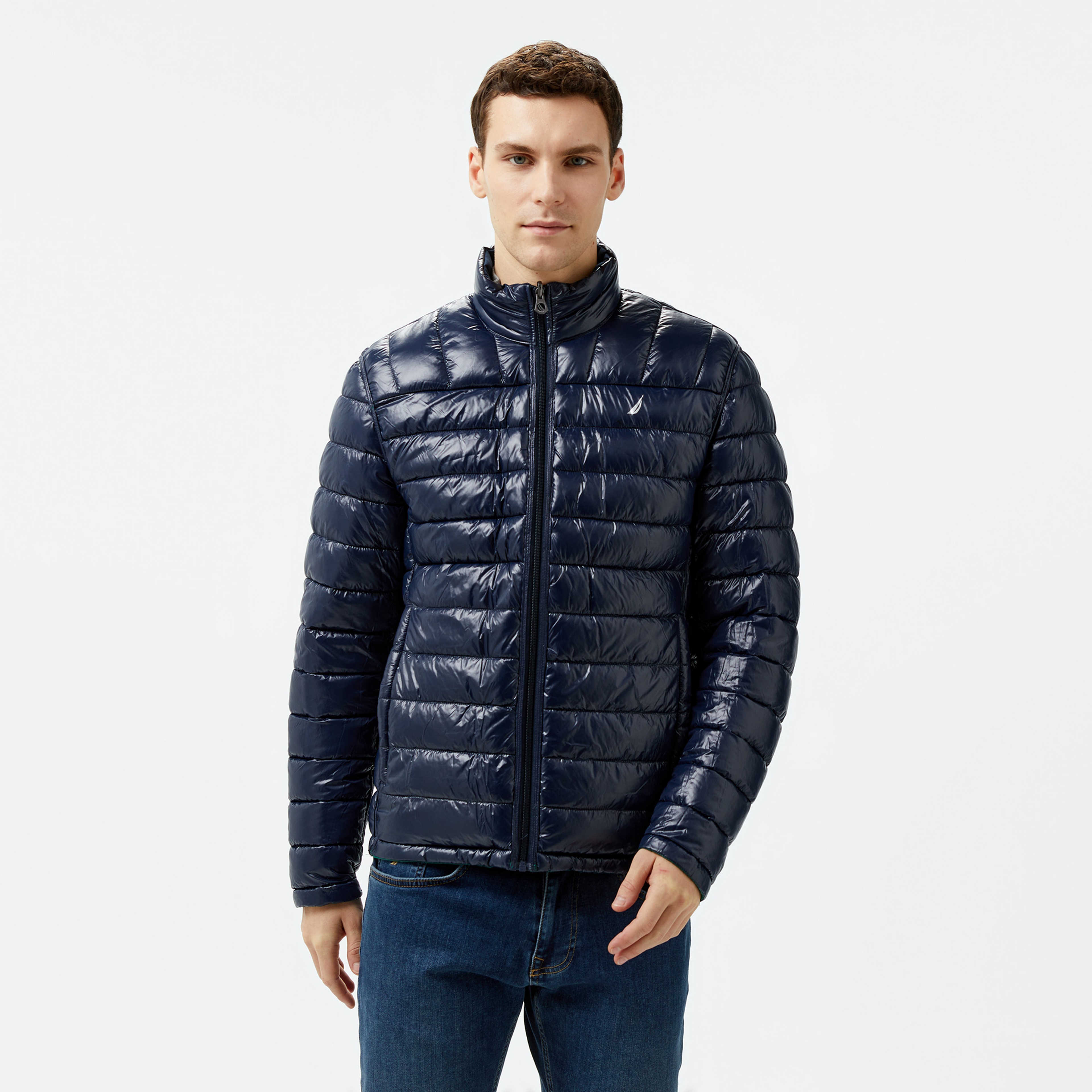 Nautica Erkek Yeşil/Lacivert Çift Taraflı Mont