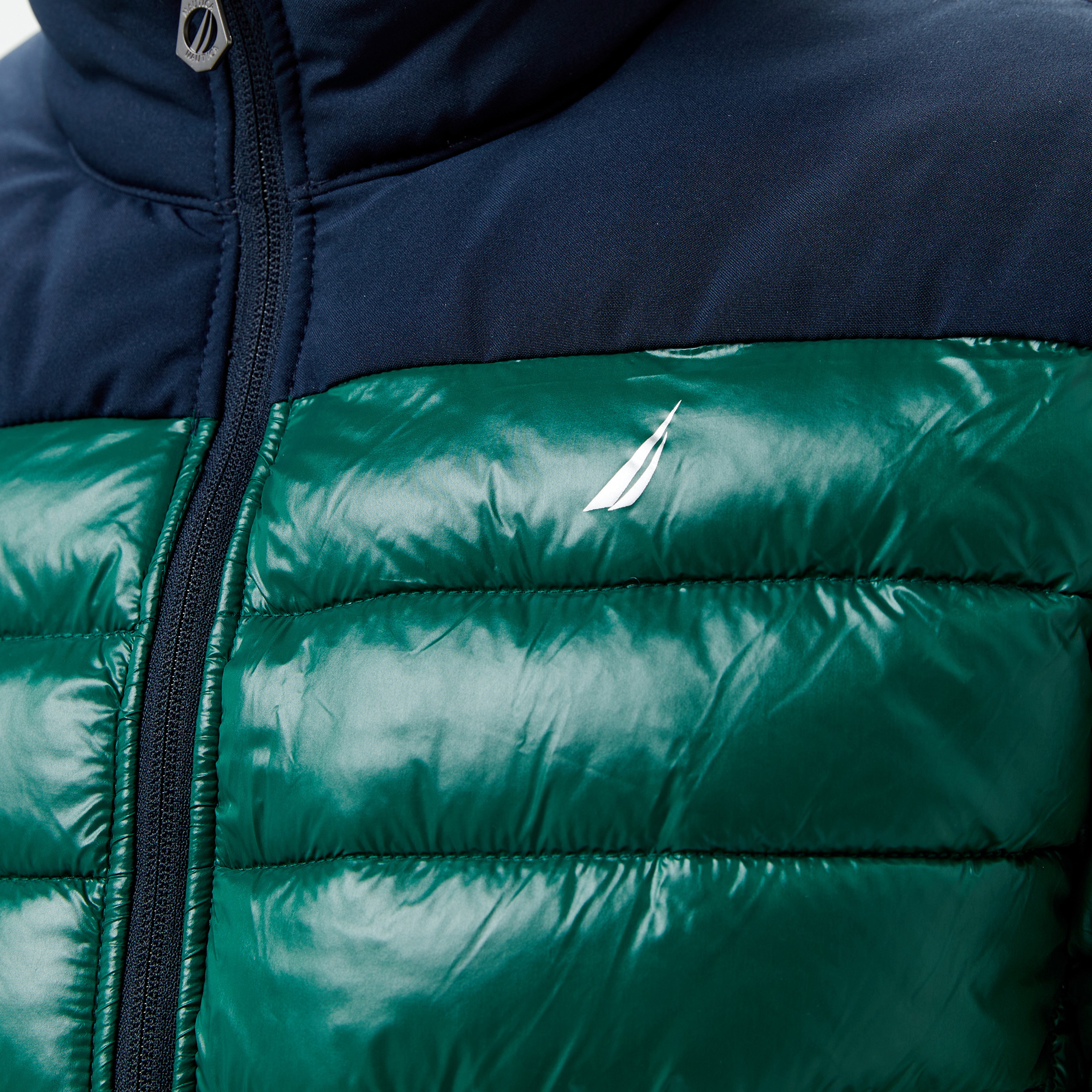 Nautica Erkek Yeşil/Lacivert Çift Taraflı Mont