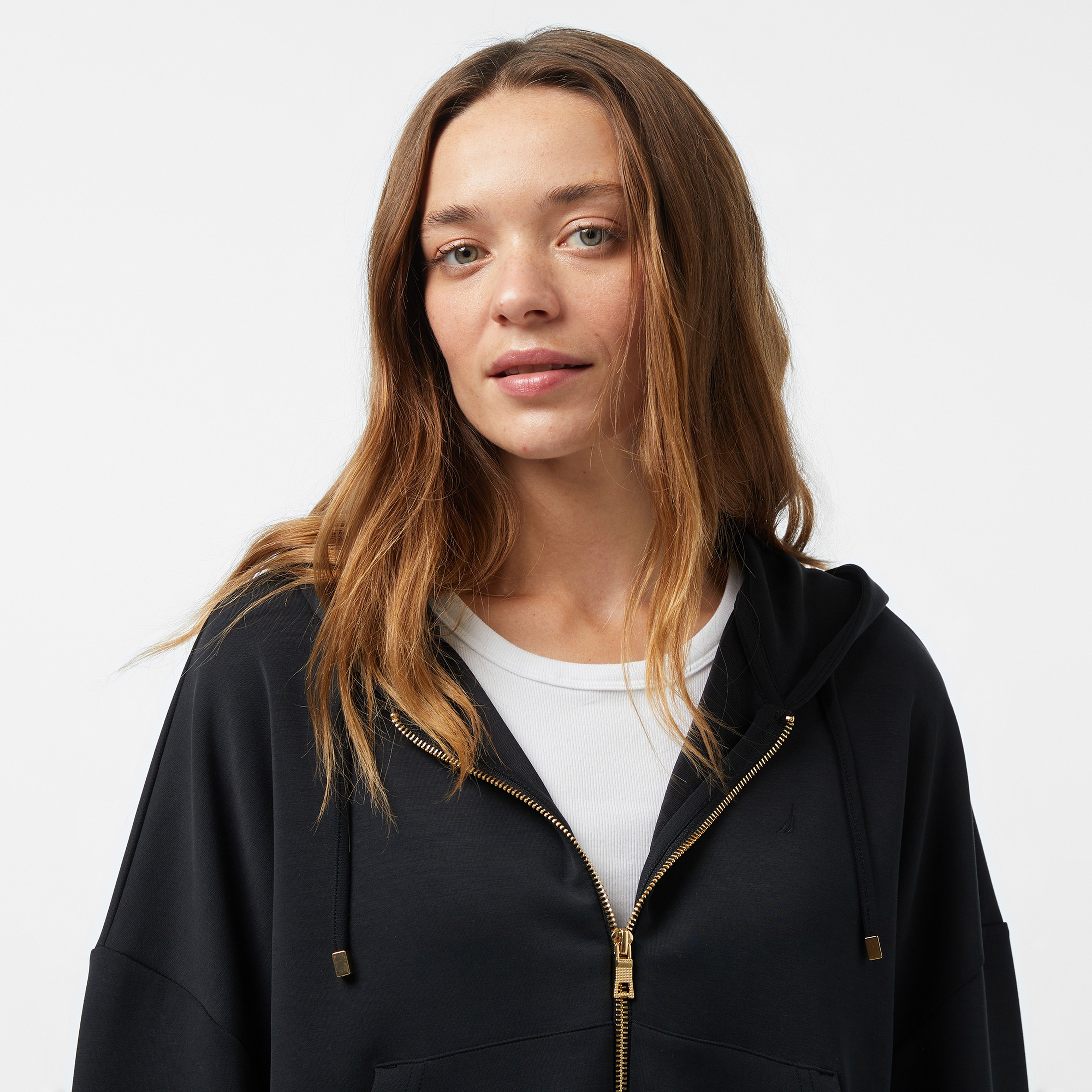 Nautica Kadın Siyah Regular Fit Sweatshirt