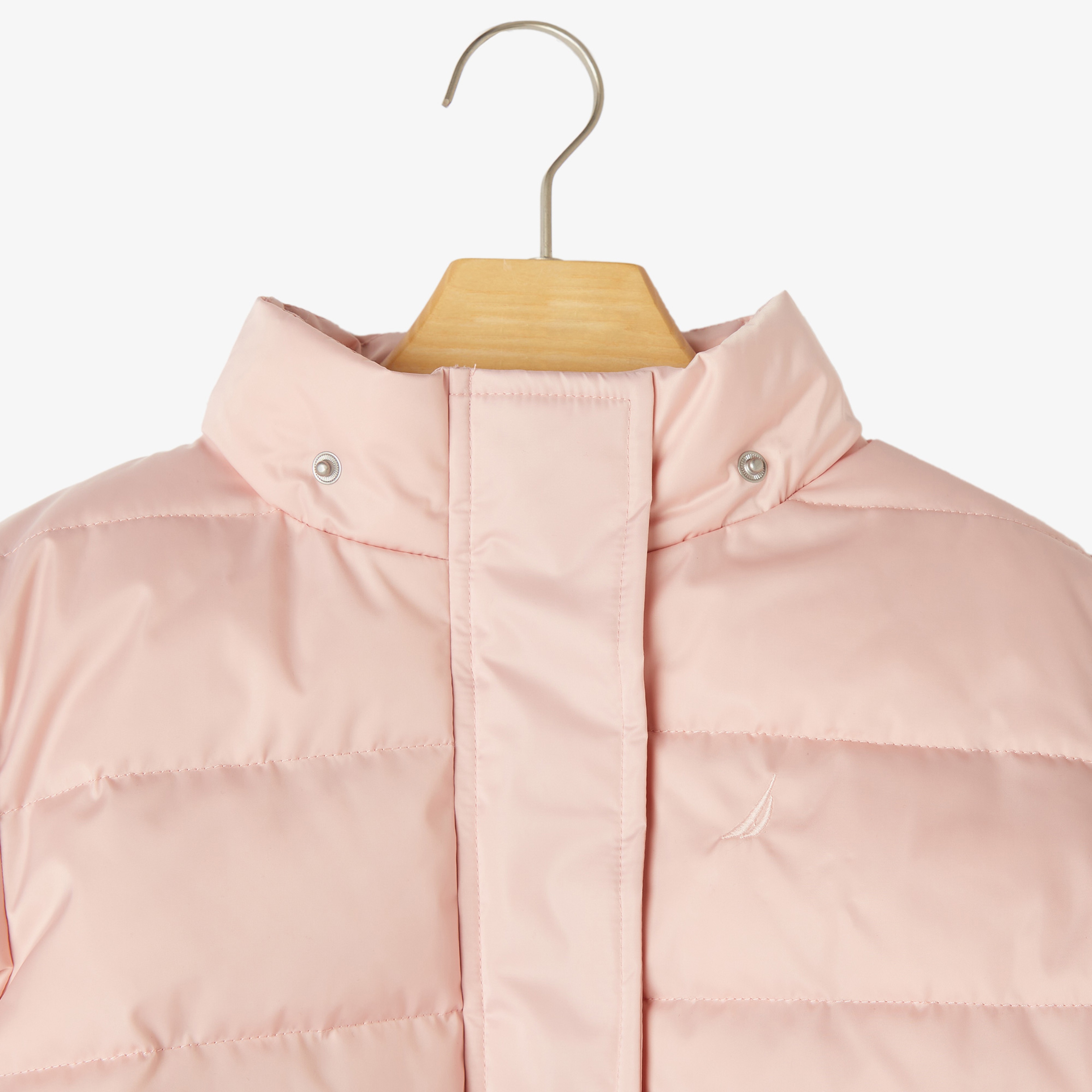 Nautica Kız Çocuk Pembe Kapüşonlu Mont