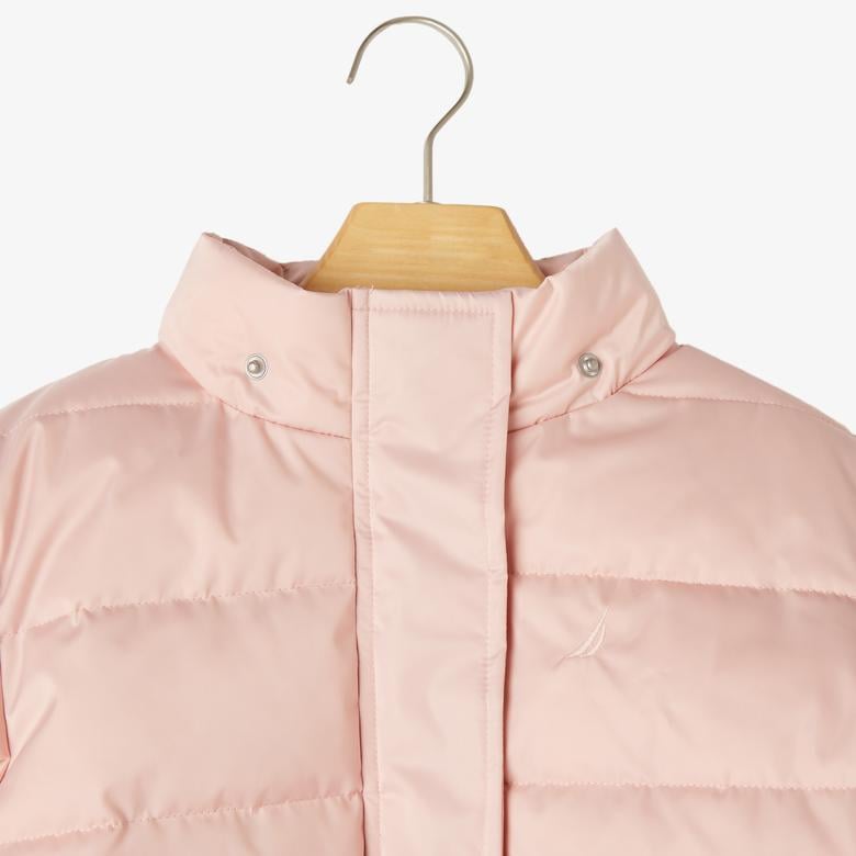 Nautica Kız Çocuk Pembe Kapüşonlu Mont