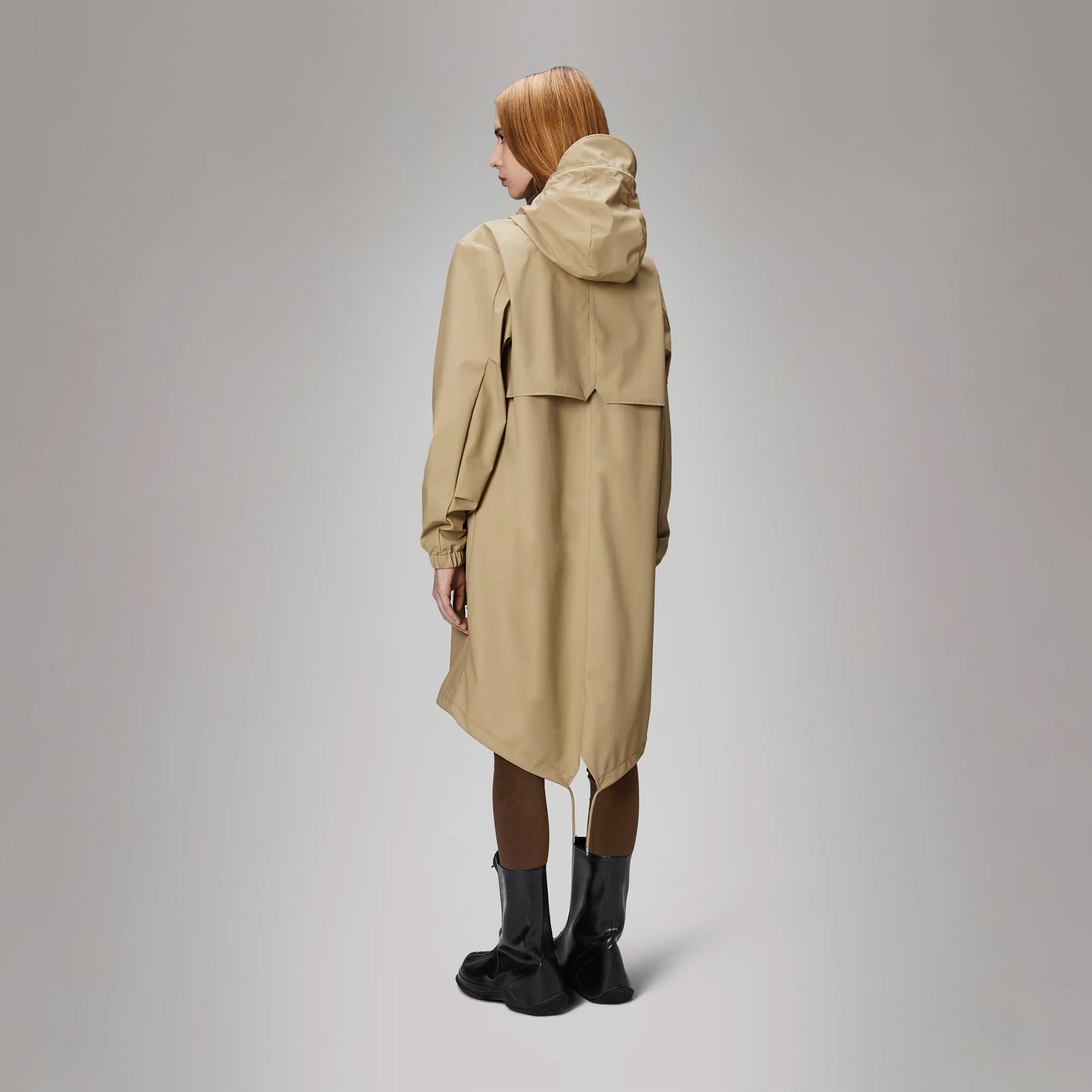 Rains Fishtail Parka W3 Kadın Krem Yağmurluk