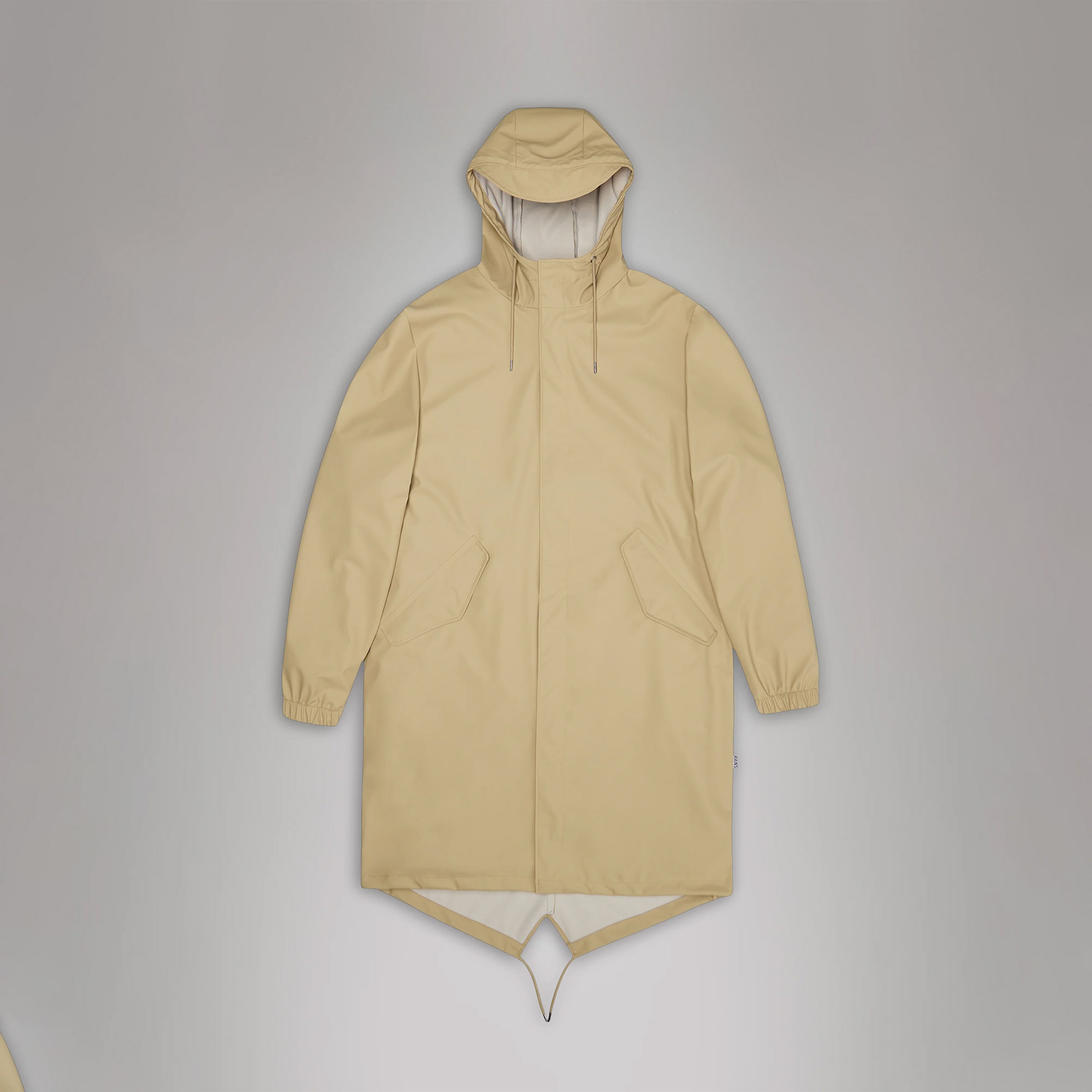 Rains Fishtail Parka W3 Kadın Krem Yağmurluk