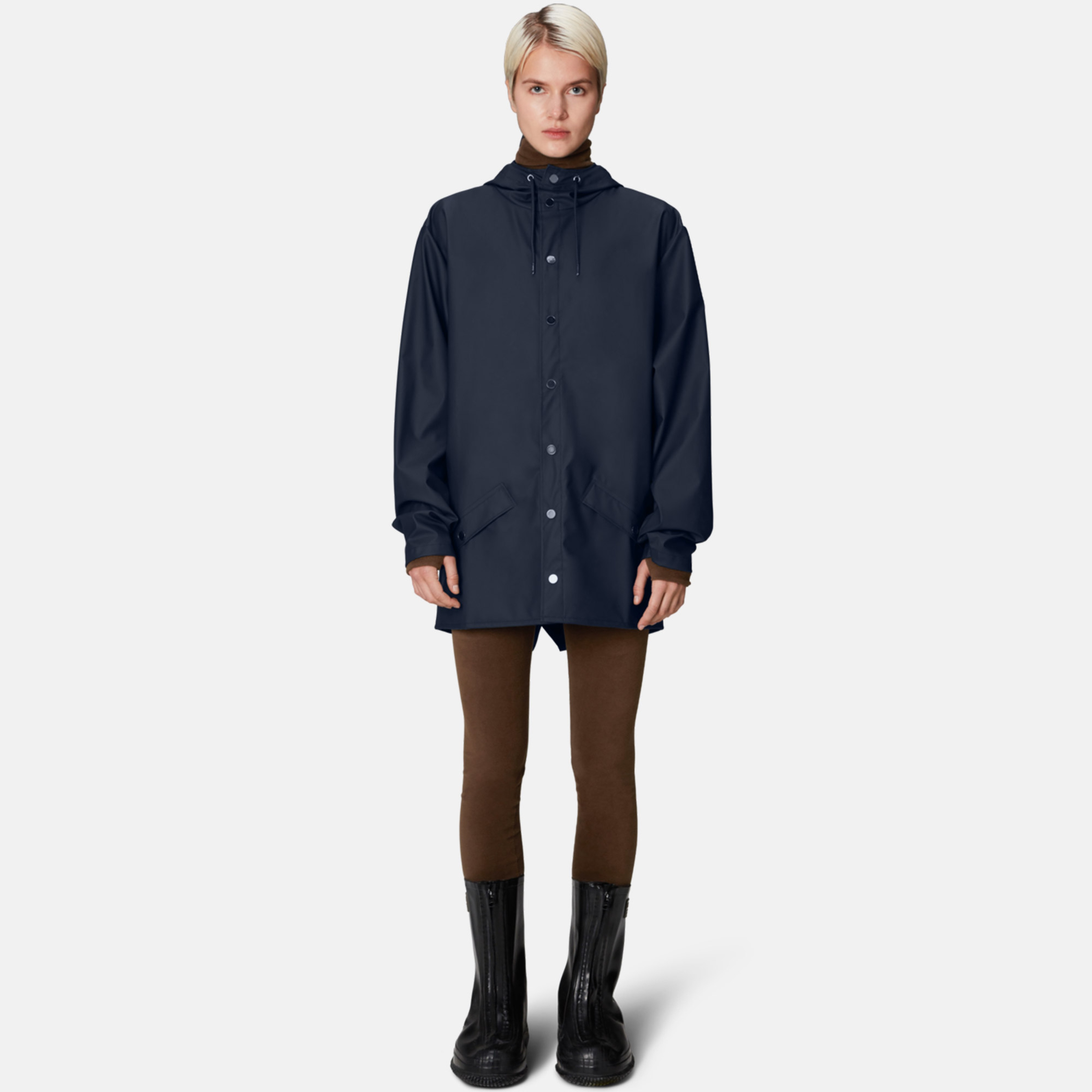 Rains W3 Kadın Lacivert Yağmurluk