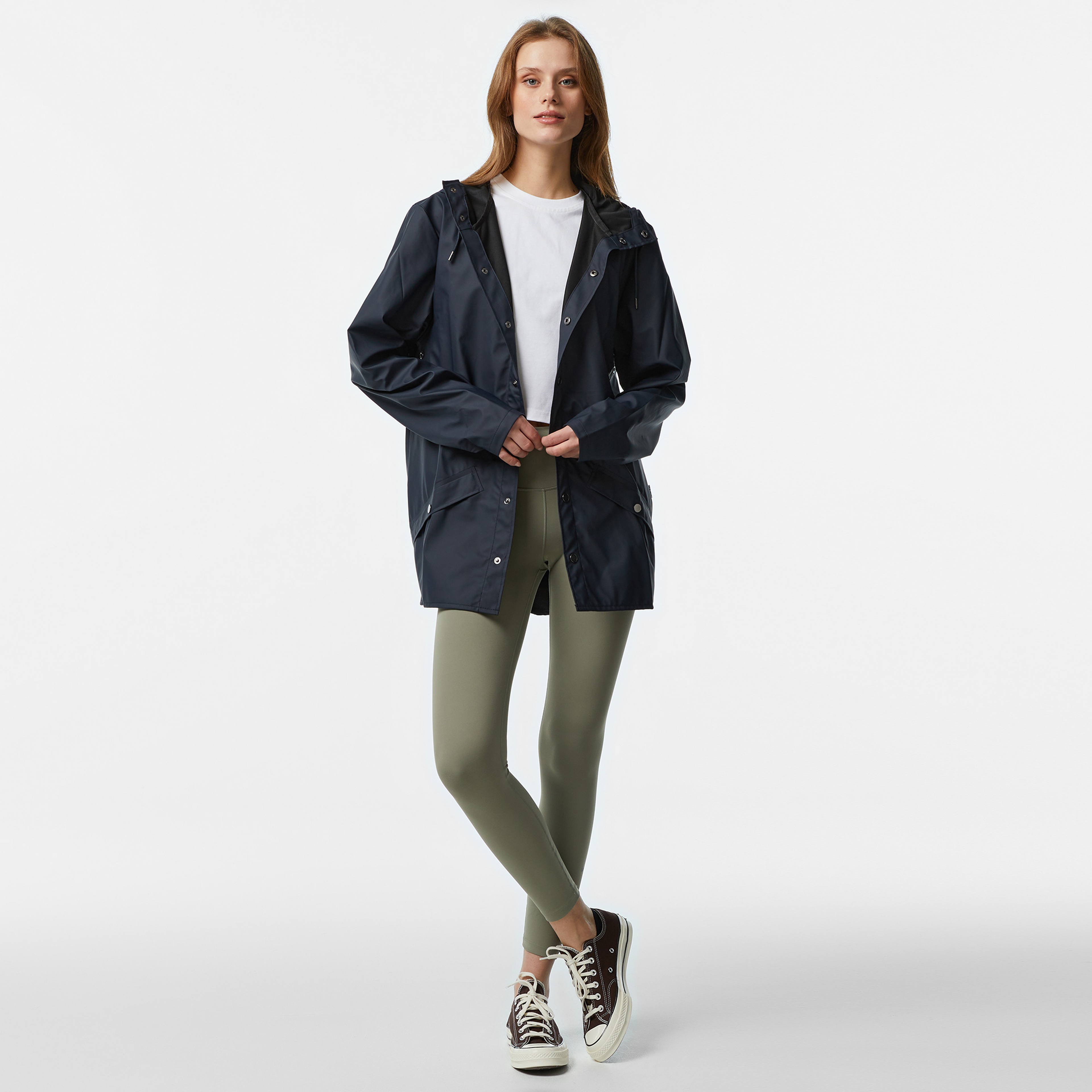 Rains W3 Kadın Lacivert Yağmurluk