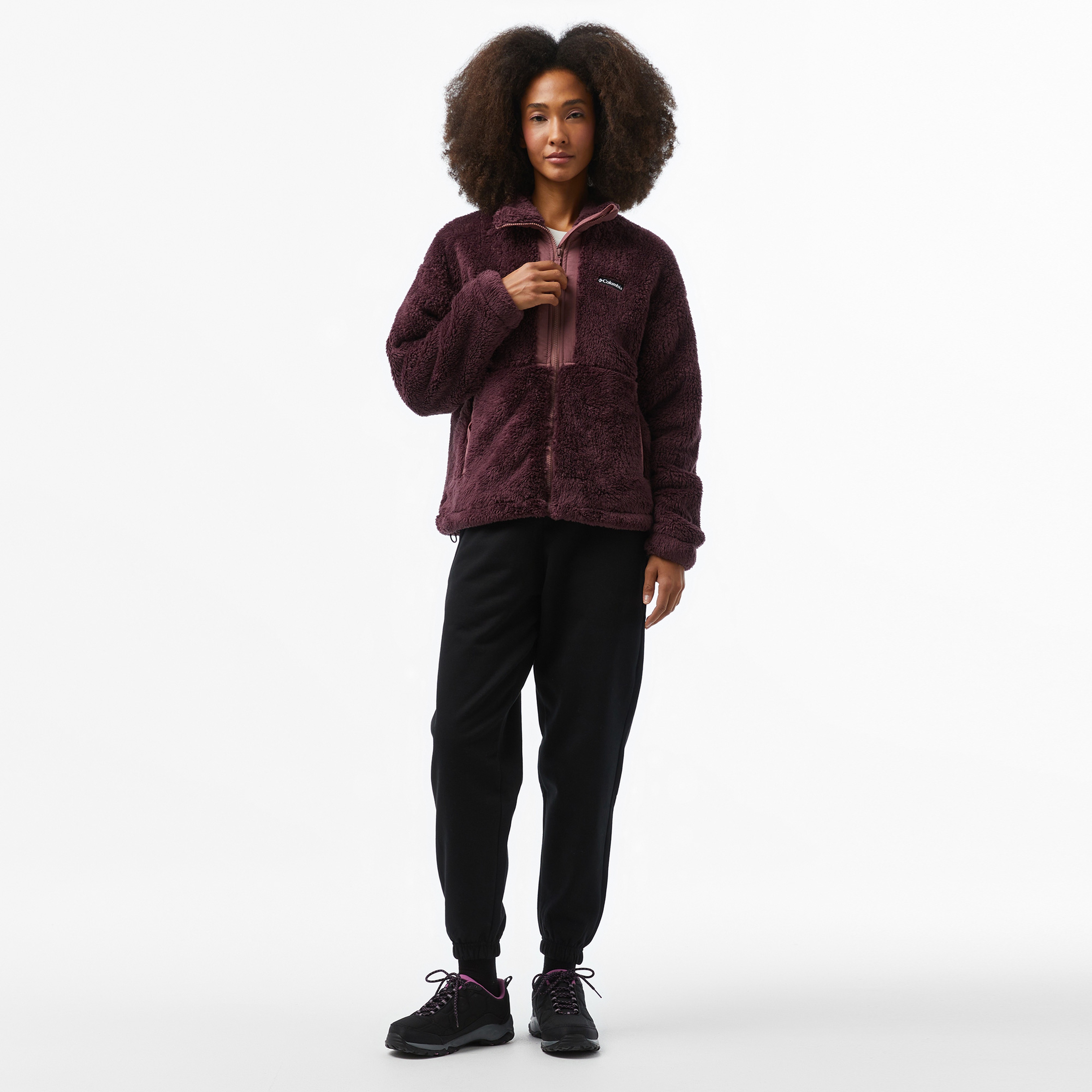 Columbia Boundless Discovery Sherpa Full Zip Kadın Bordo Mont