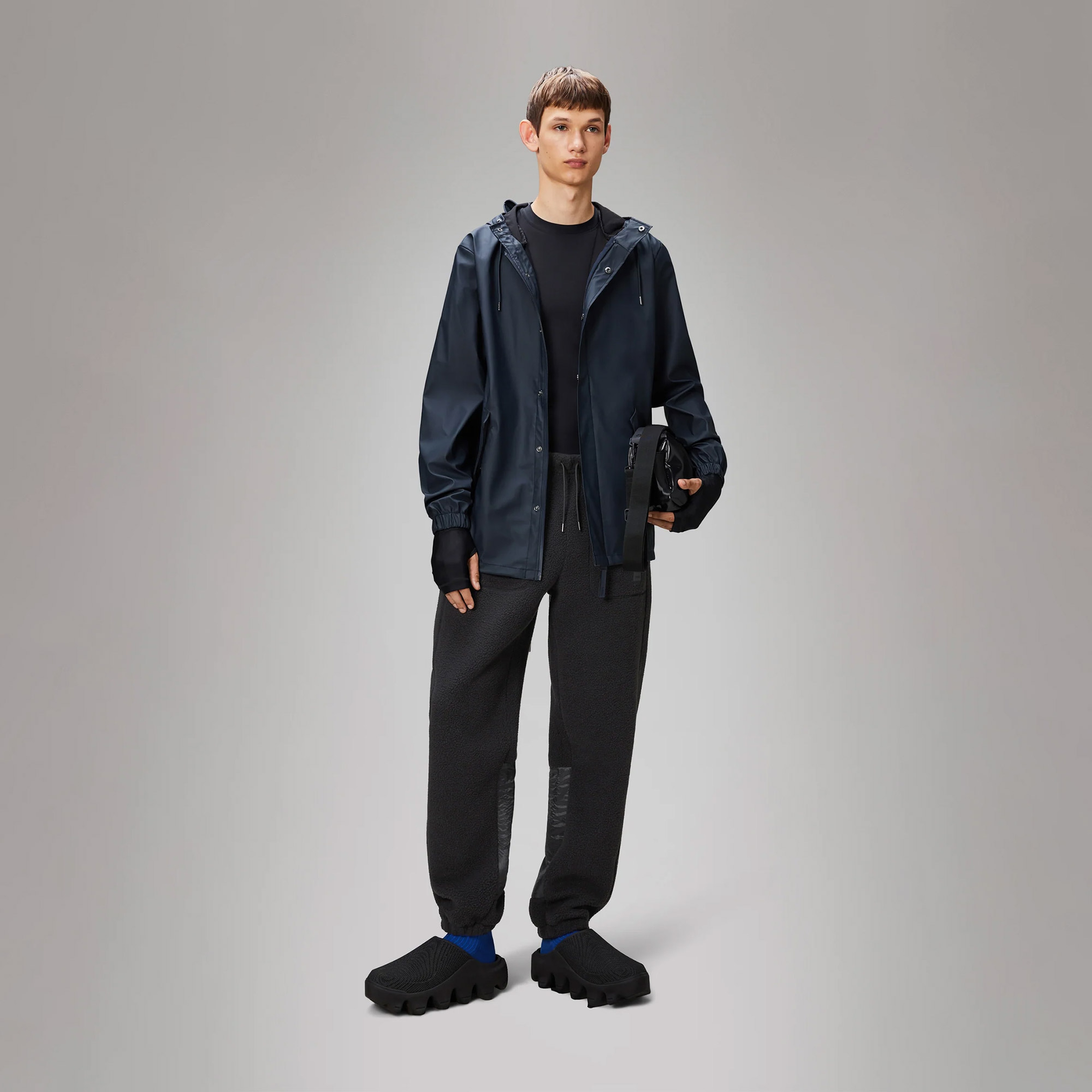 Rains Fishtail W3 Erkek Lacivert Yağmurluk