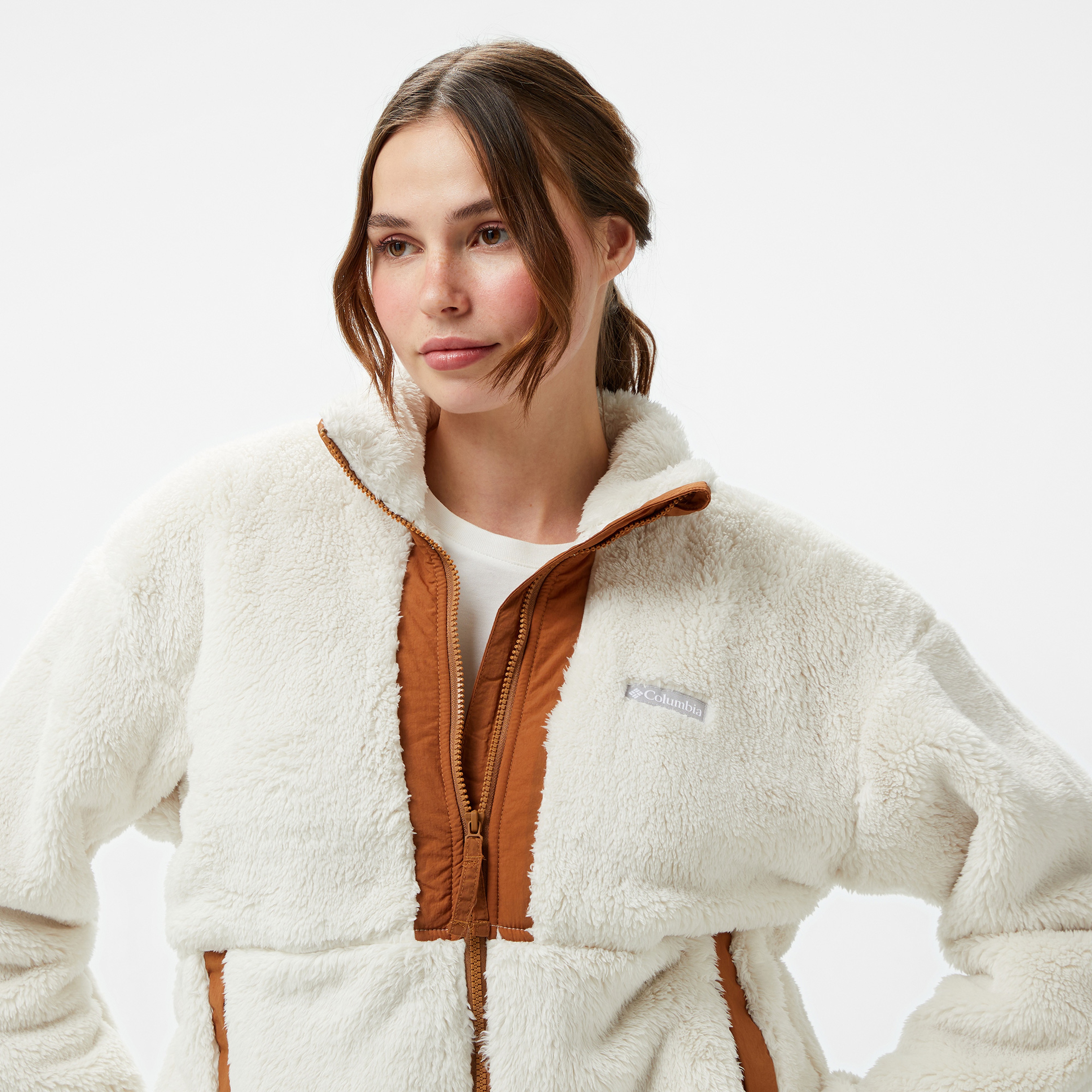 Columbia Boundless Discovery Sherpa Full Zip Kadın Bej Mont