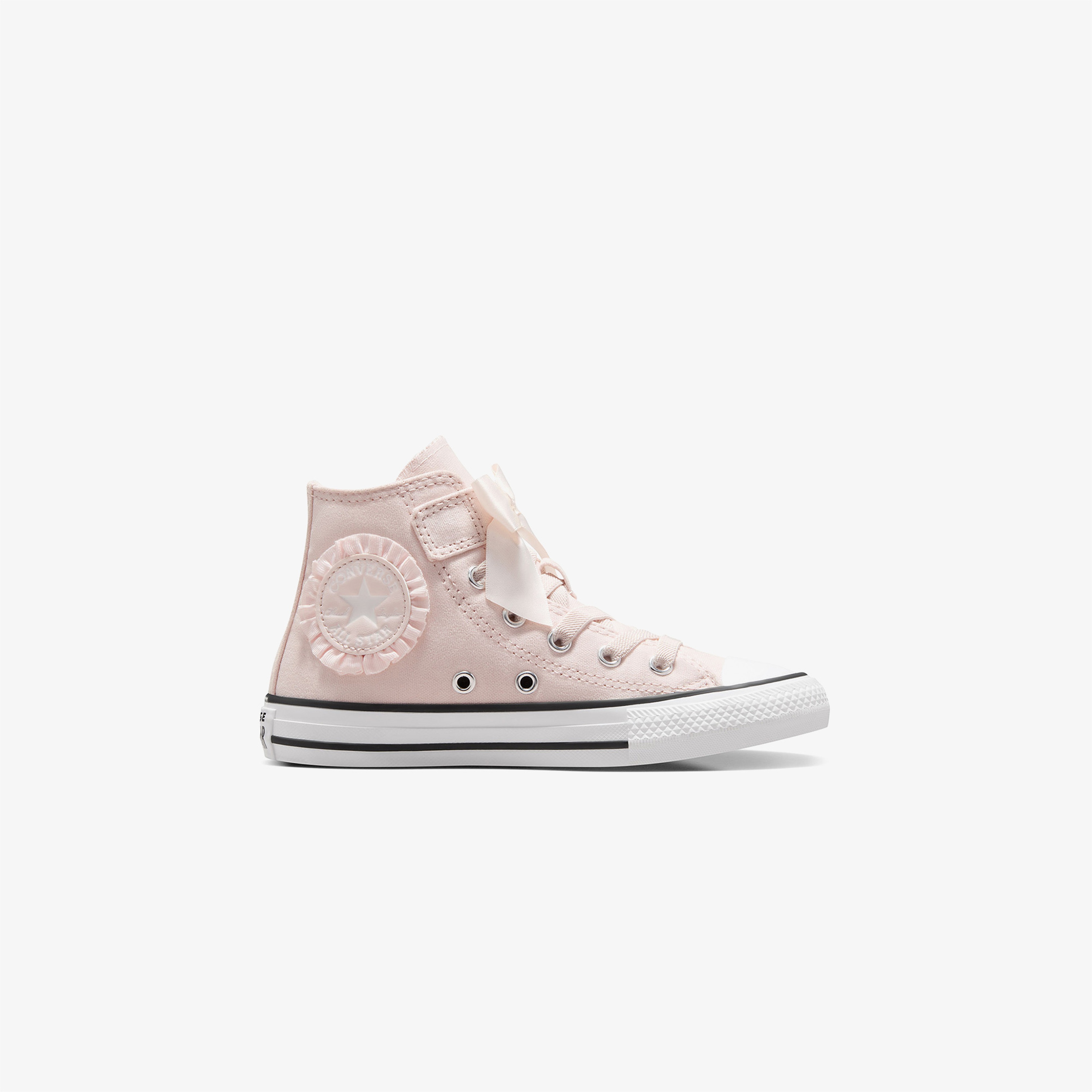 Converse Chuck Taylor All Star Ruffles & Bows Easy-On Youth High Top Blush Hush Çocuk Pembe Sneaker