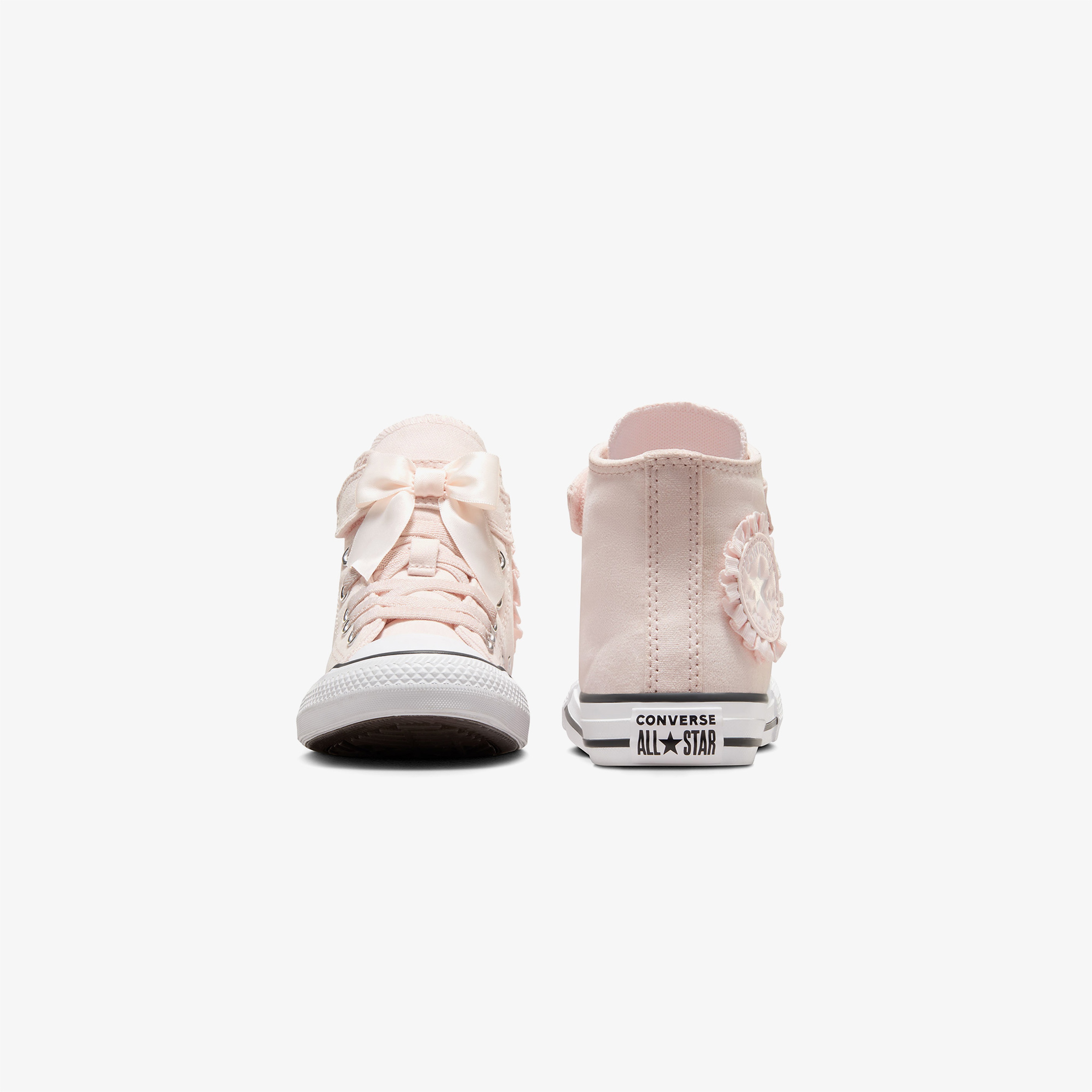 Converse Chuck Taylor All Star Ruffles & Bows Easy-On Youth High Top Blush Hush Çocuk Pembe Sneaker