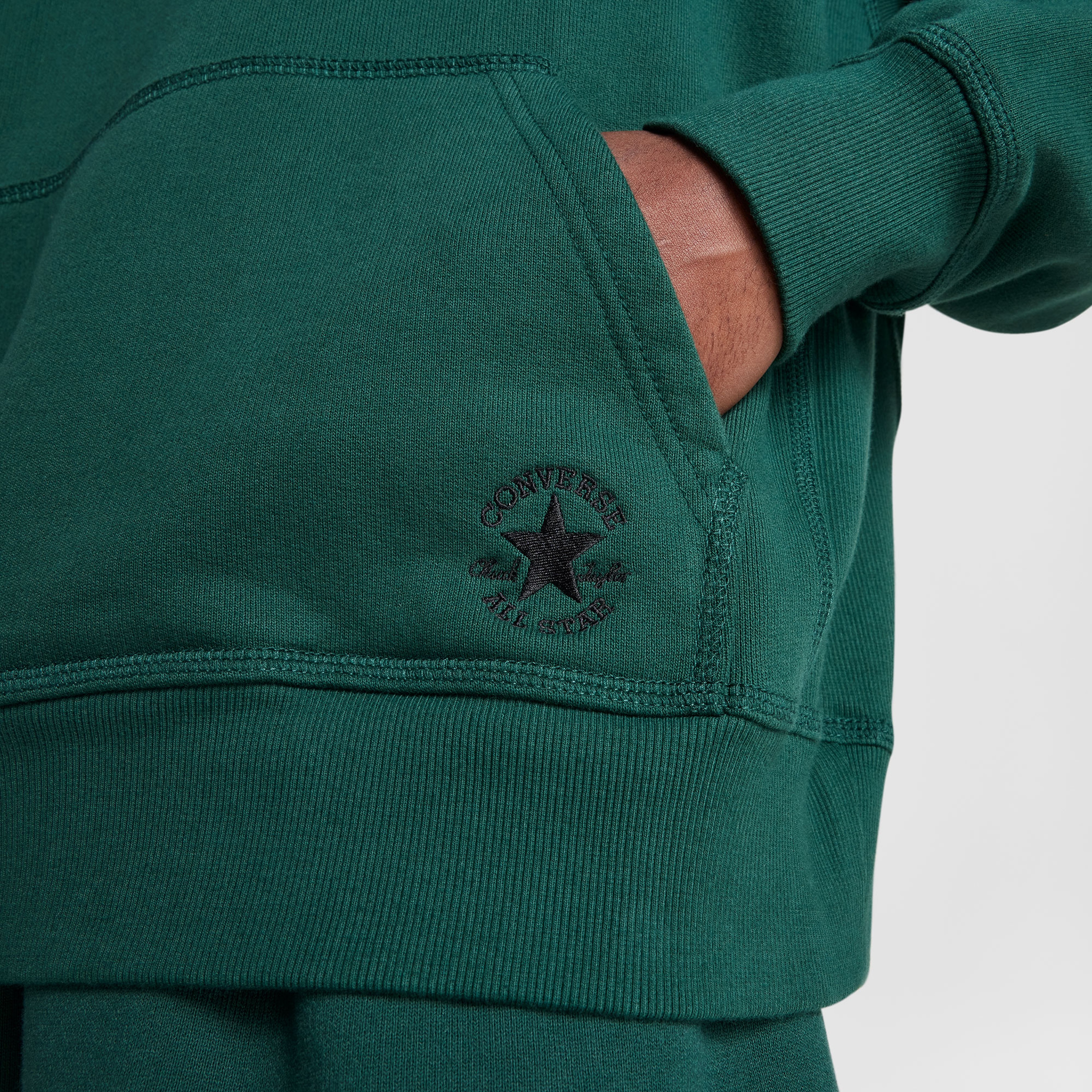 Converse Unisex Loose Fit Yeşil Sweatshirt