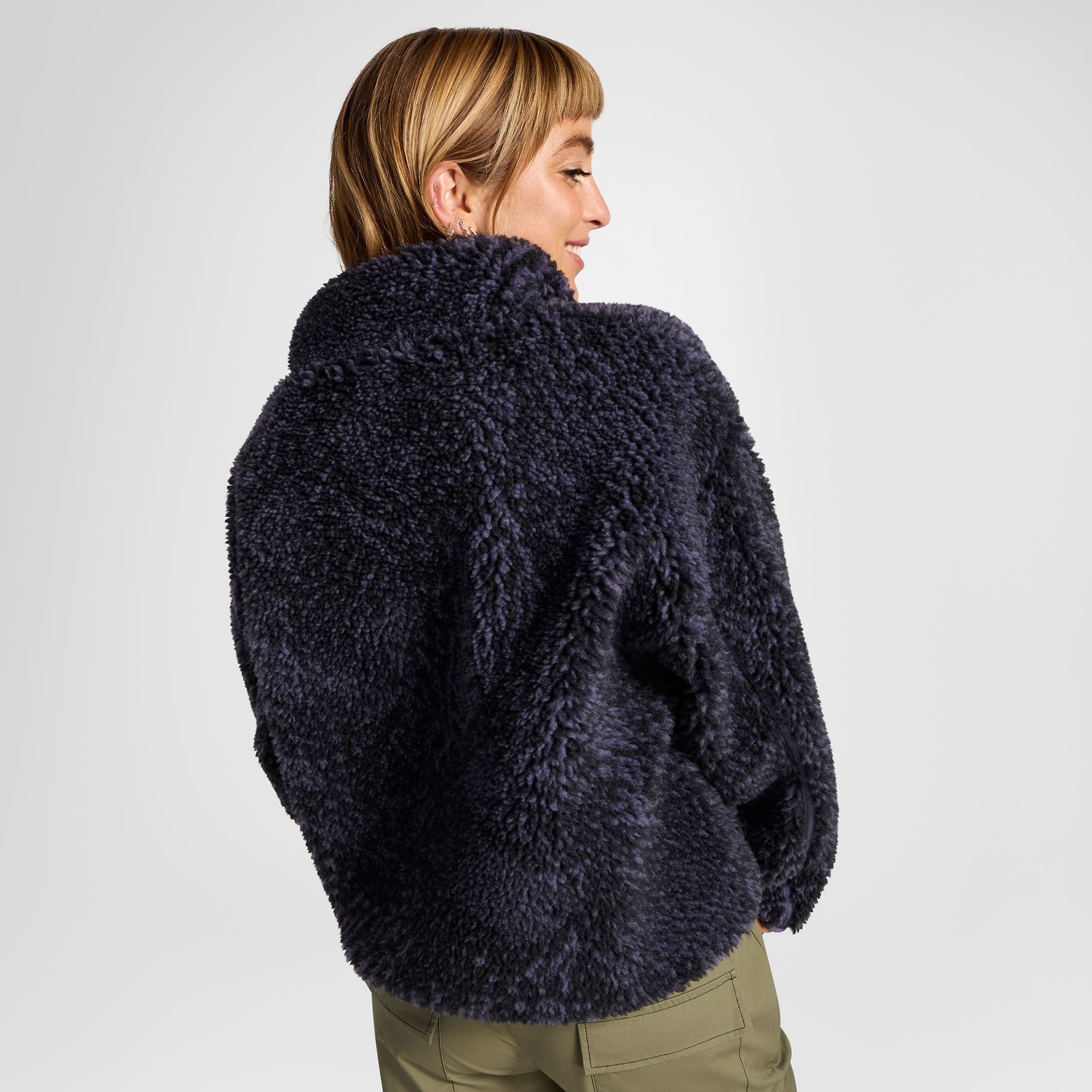 Converse Classic Kadın Desenli Tüylü Mor Mont