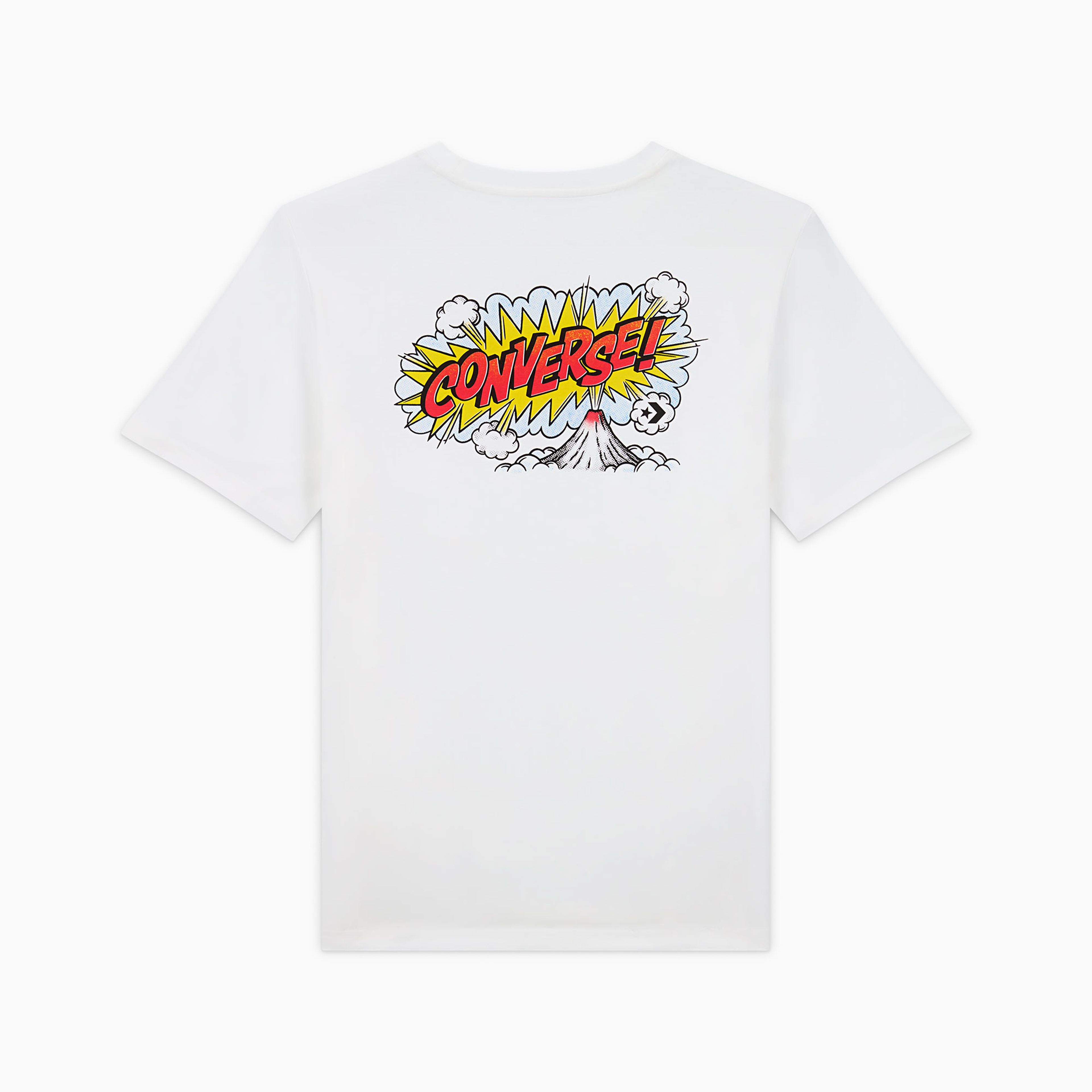 Converse Classic Erkek Grafik Baskılı Beyaz T-Shirt