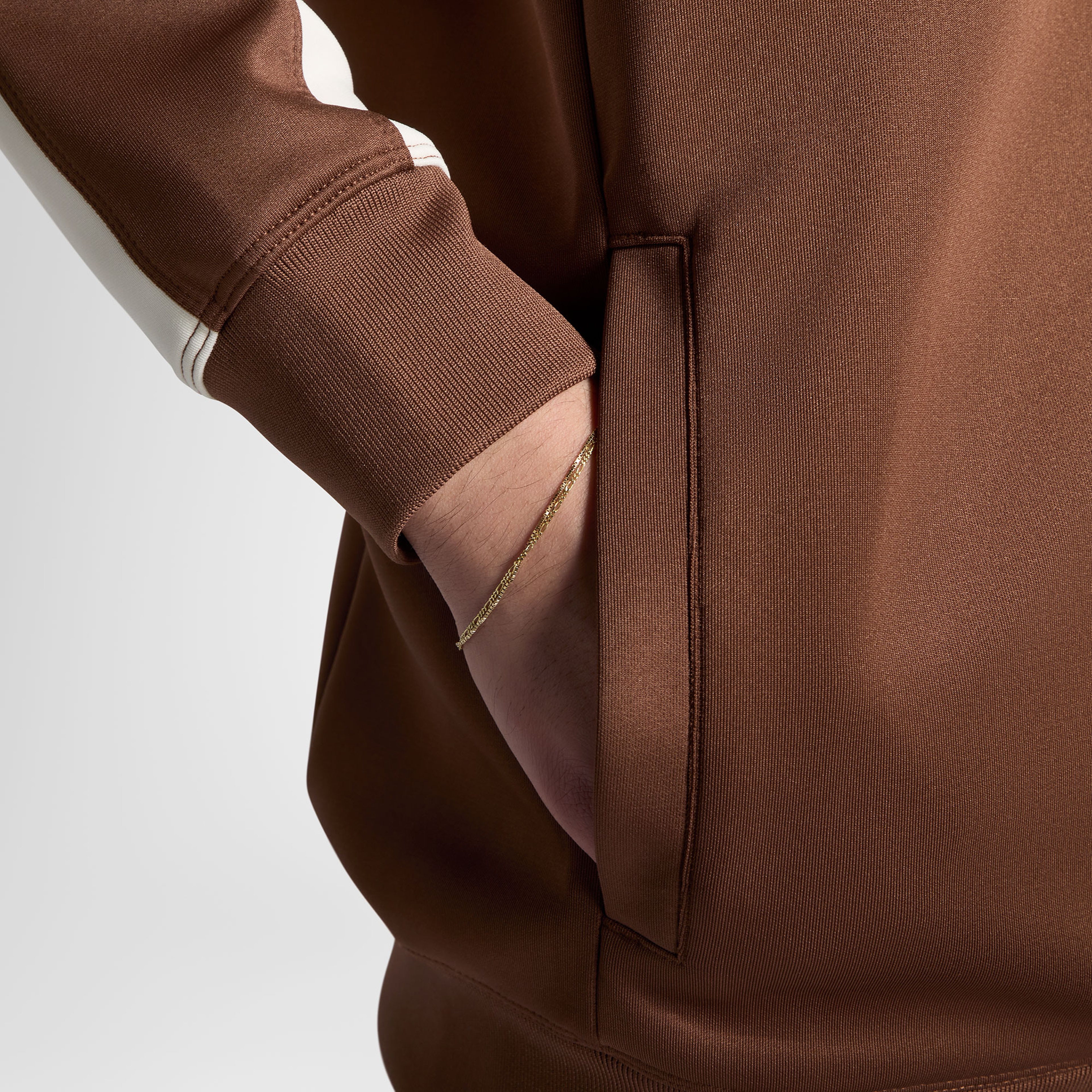 Converse Classic Erkek Renk Bloklu Kahverengi Eşofman Üstü