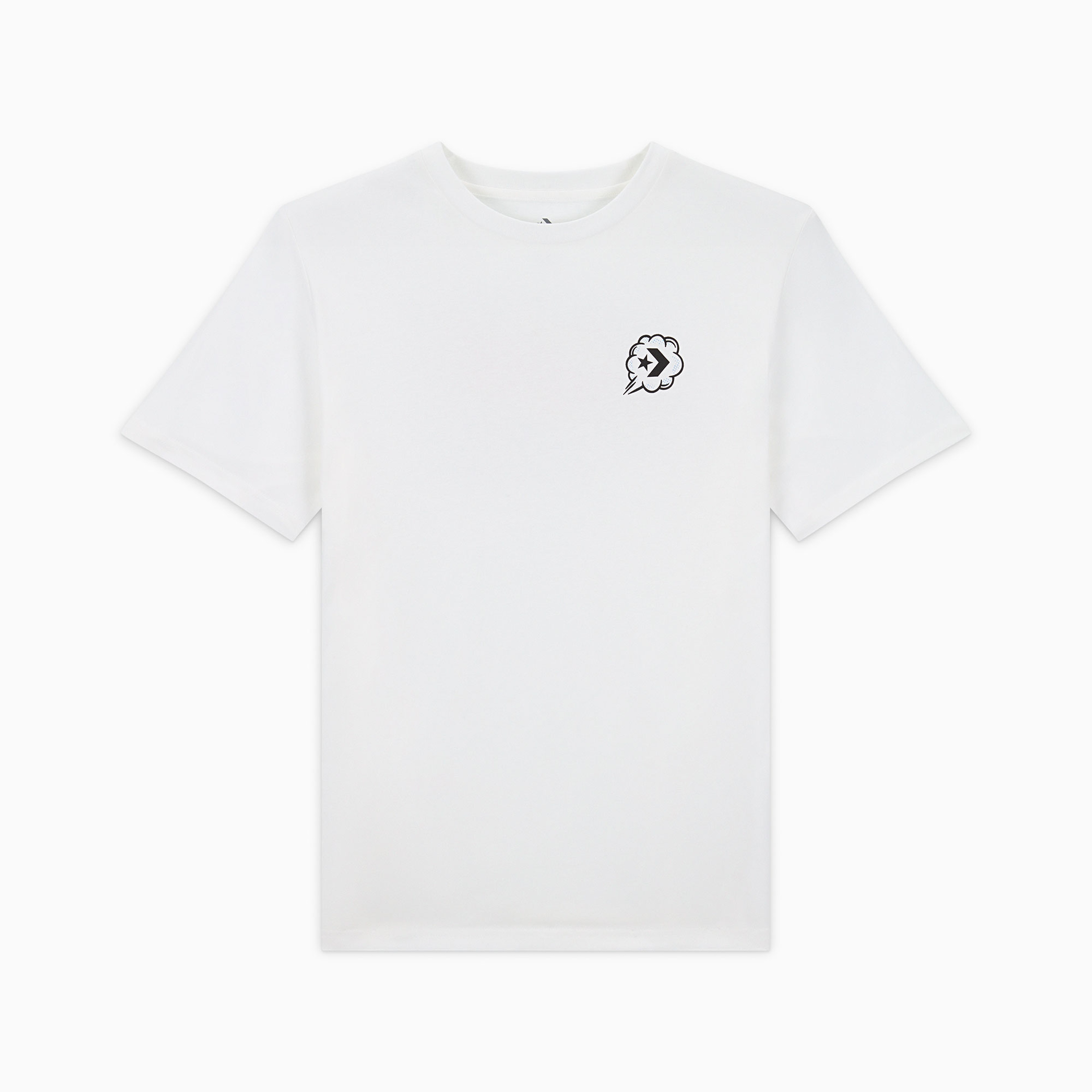 Converse Classic Erkek Grafik Baskılı Beyaz T-Shirt