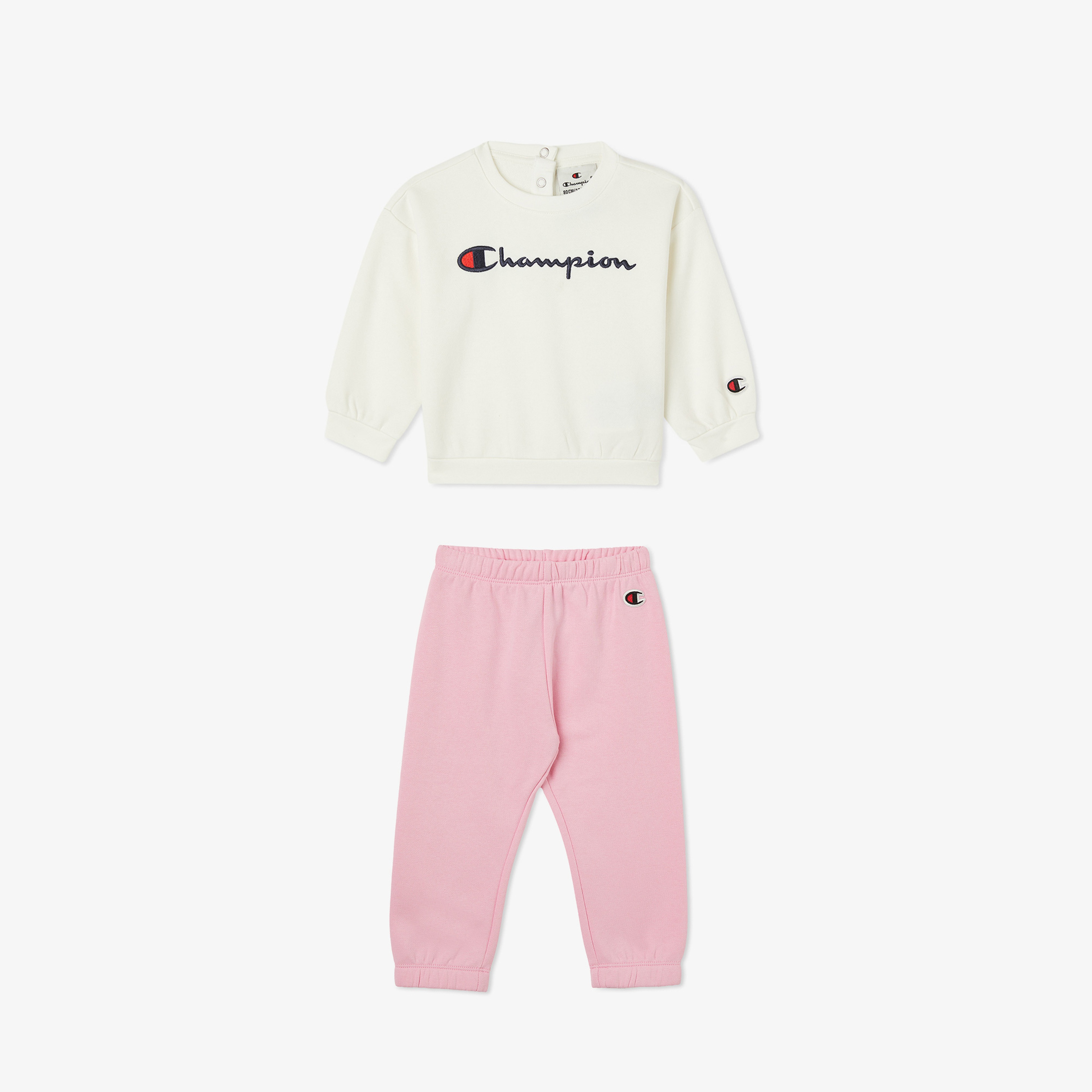 Champion Set Çocuk Beyaz Eşofman Takımı