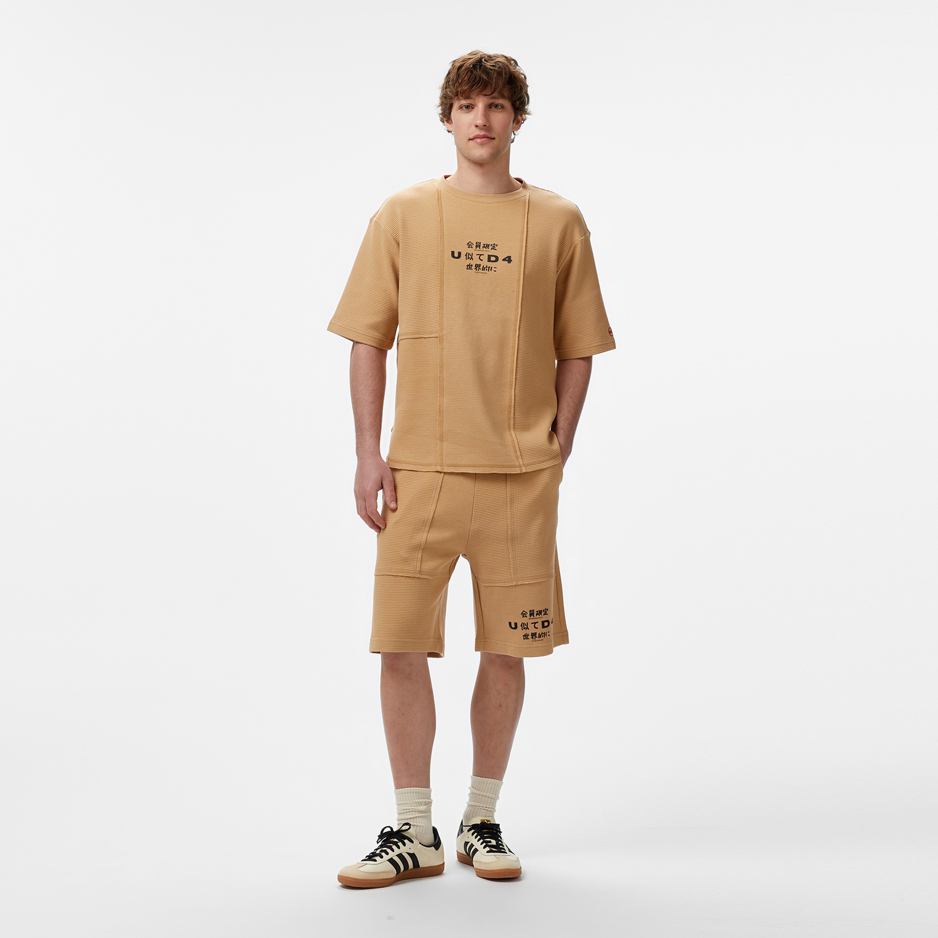 UNITED4 Erkek Krem T-Shirt