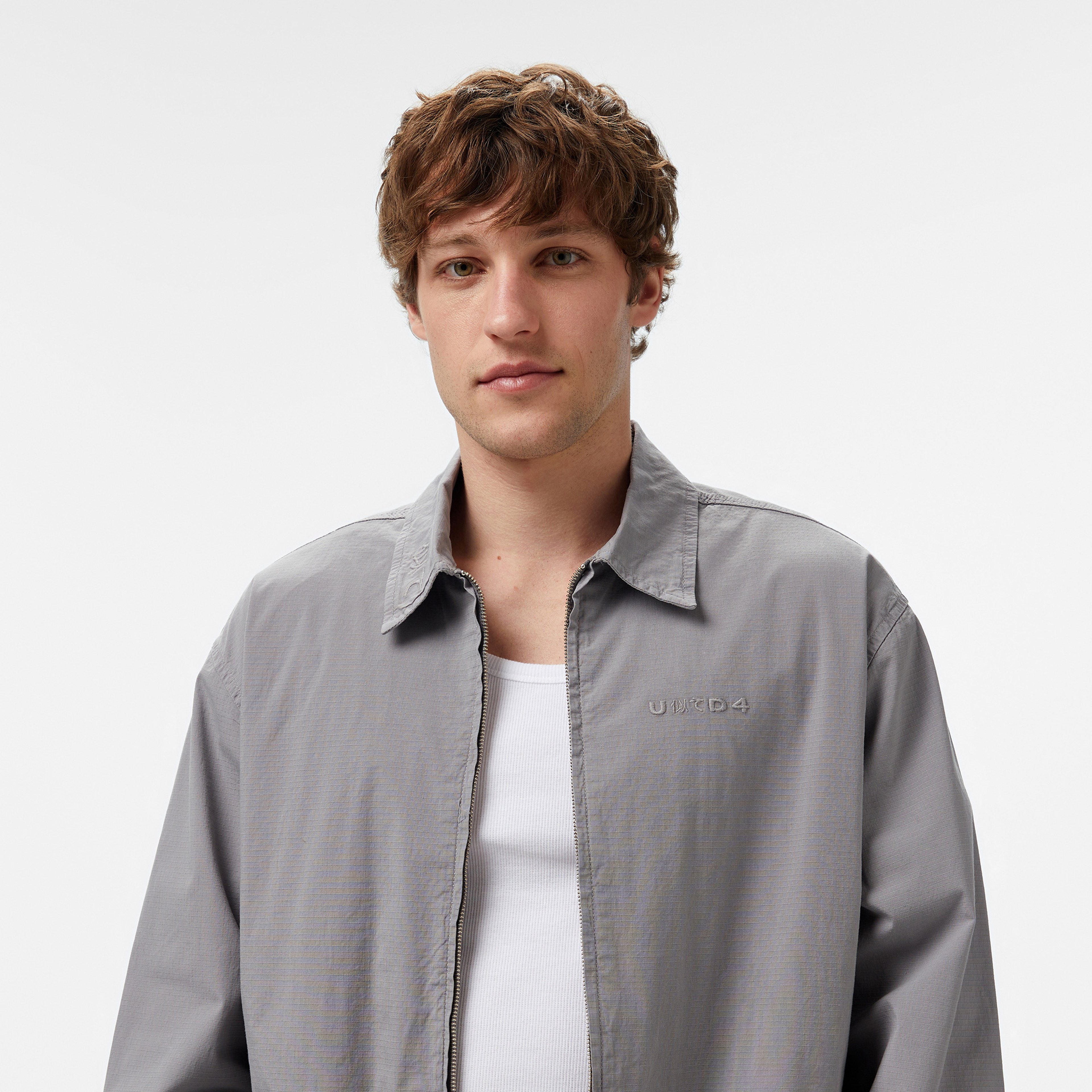 UNITED4 Oversize Erkek Gri Mont